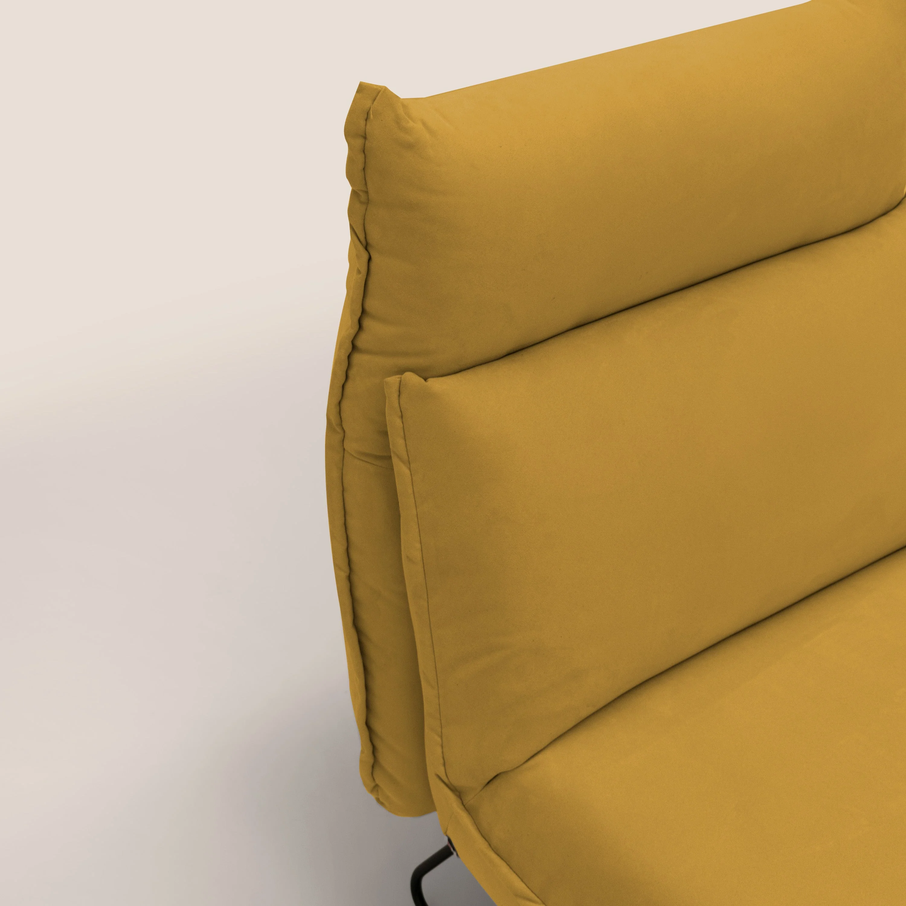 Tessa Fauteuil au design moderne en microfibre détachable T11 jaune - Image 3