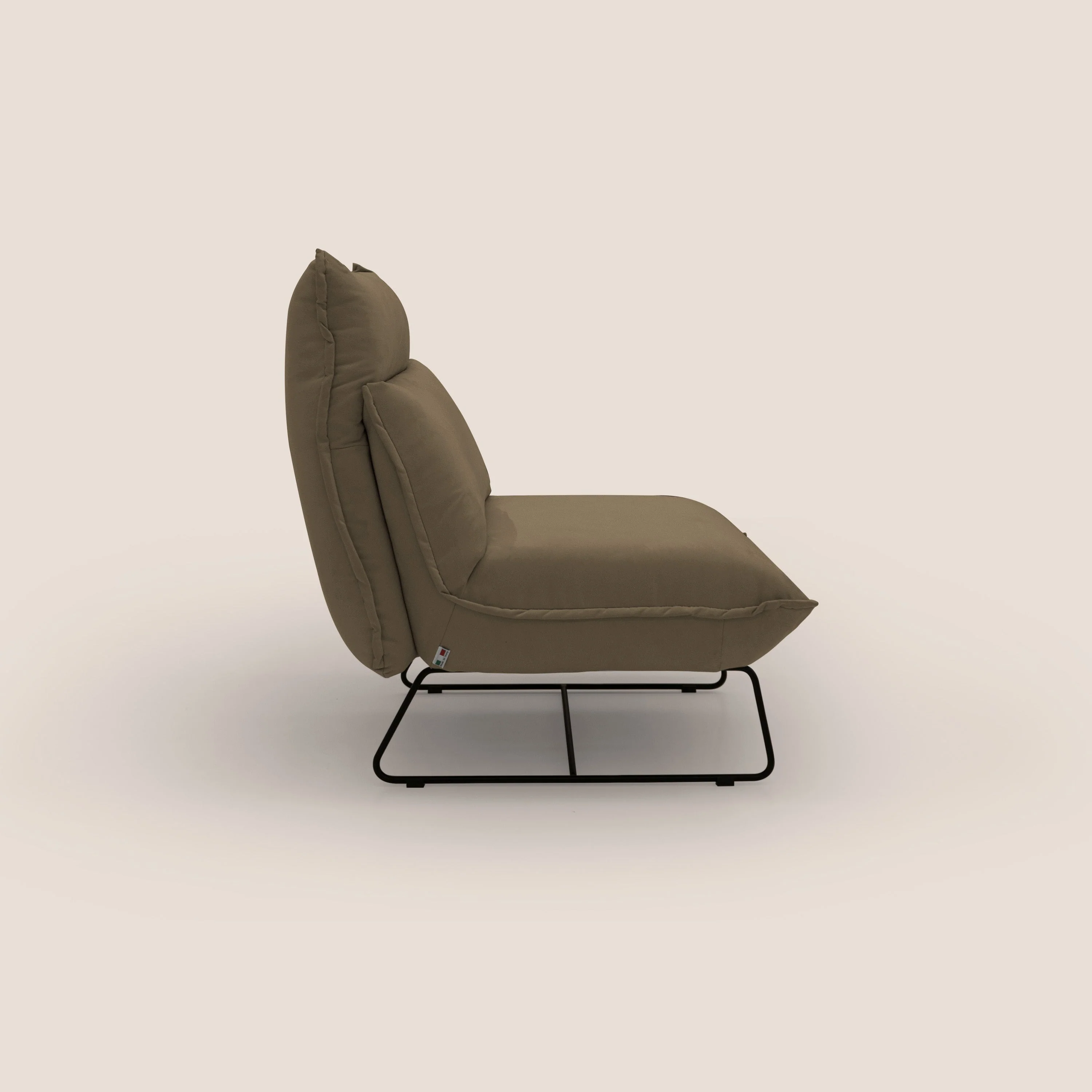 Tessa Fauteuil au design moderne en microfibre détachable T11 marron - Image 7
