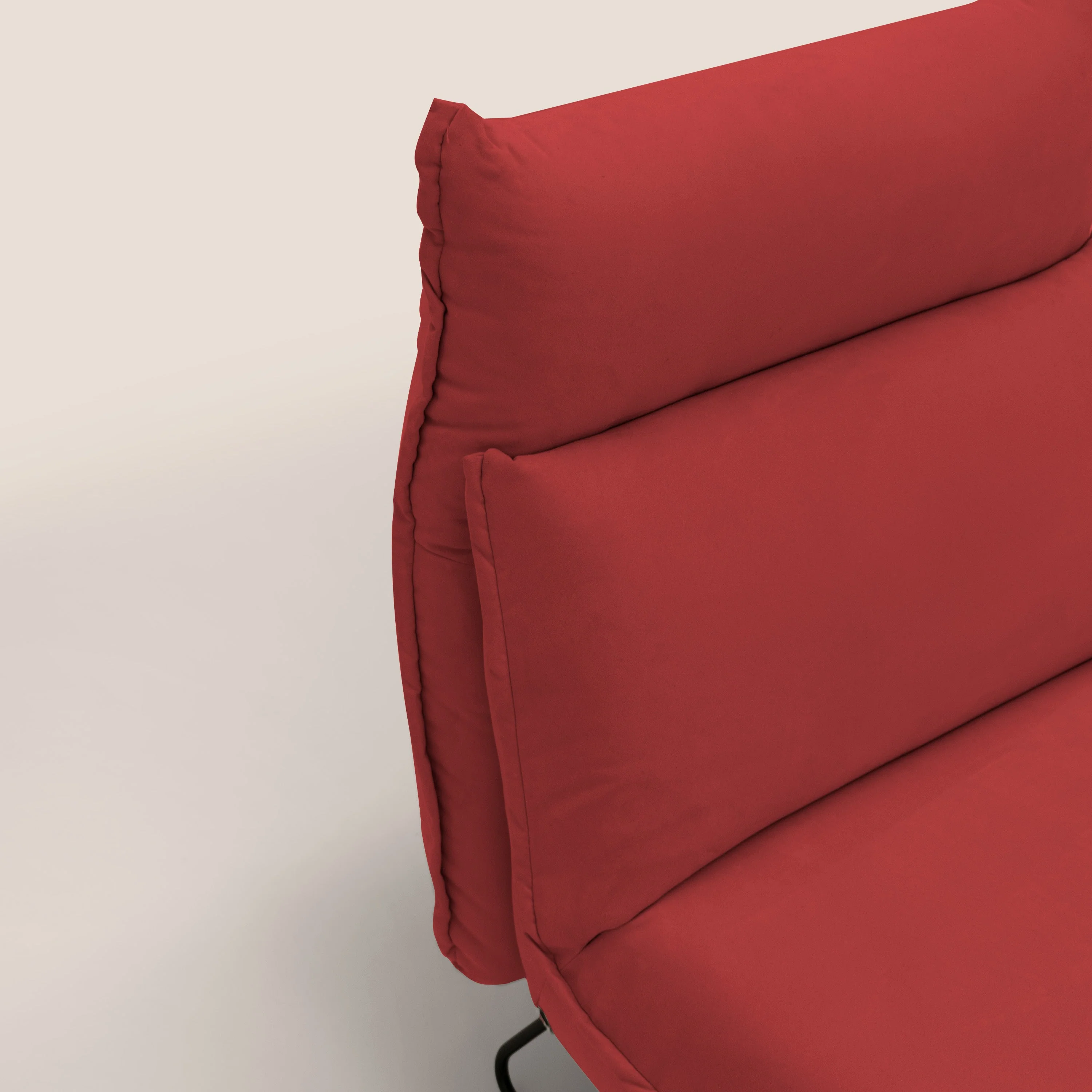 Tessa Fauteuil au design moderne en microfibre détachable T11 rouge - Image 3