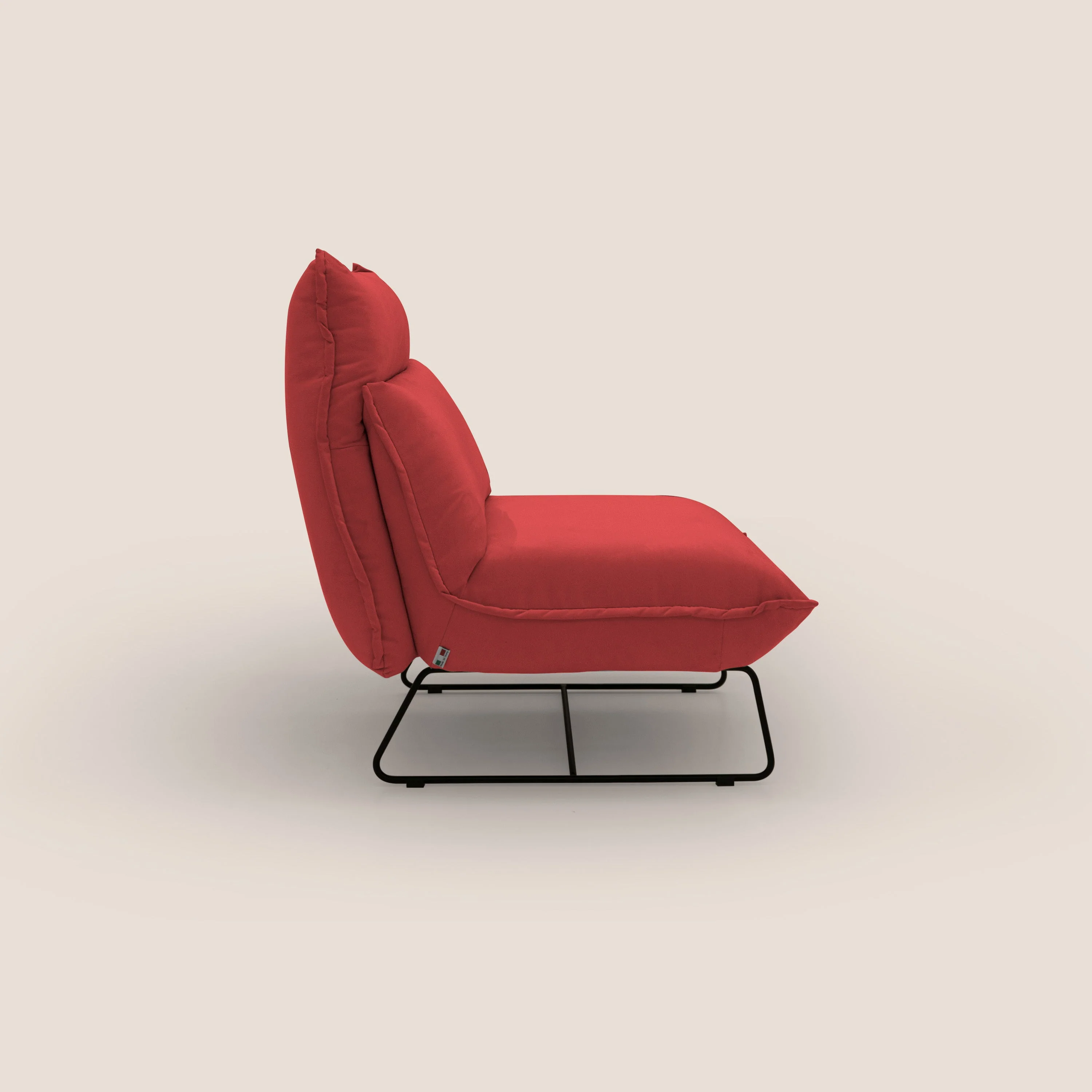 Tessa Fauteuil au design moderne en microfibre détachable T11 rouge - Image 7