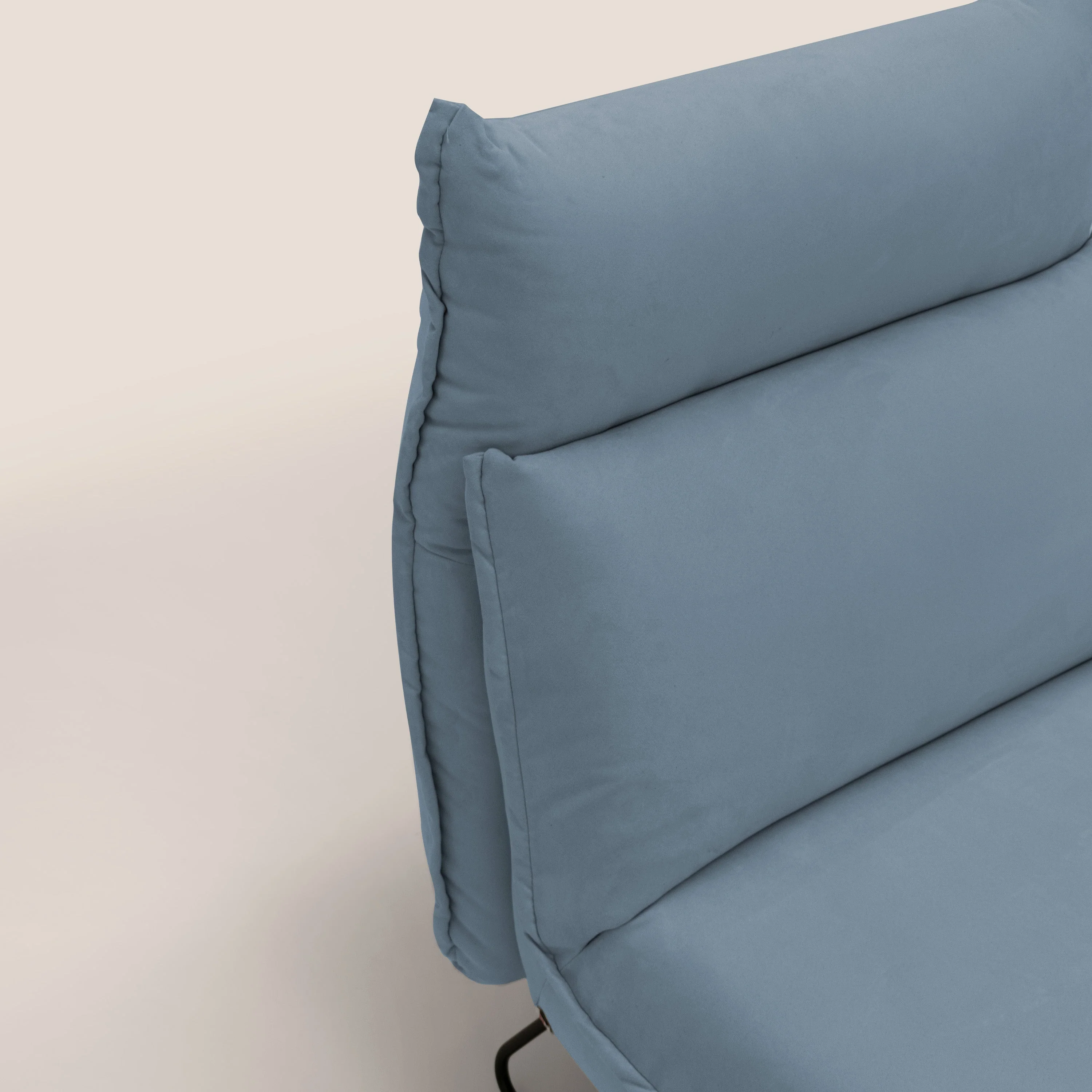 Tessa Fauteuil au design moderne en microfibre détachable T11 sucre glace - Image 3
