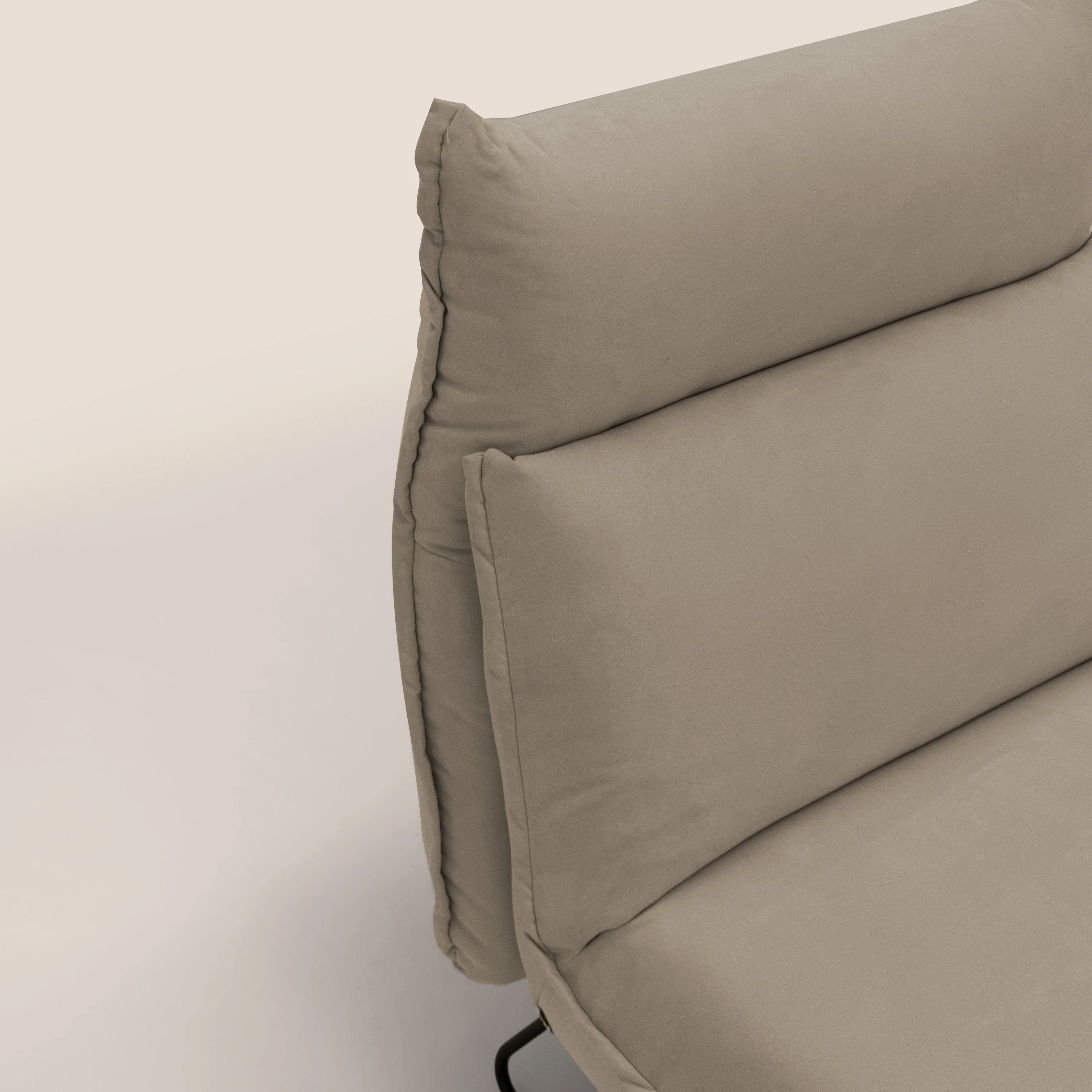 Tessa Fauteuil au design moderne en microfibre détachable T11 Taupe tortora - Image 3