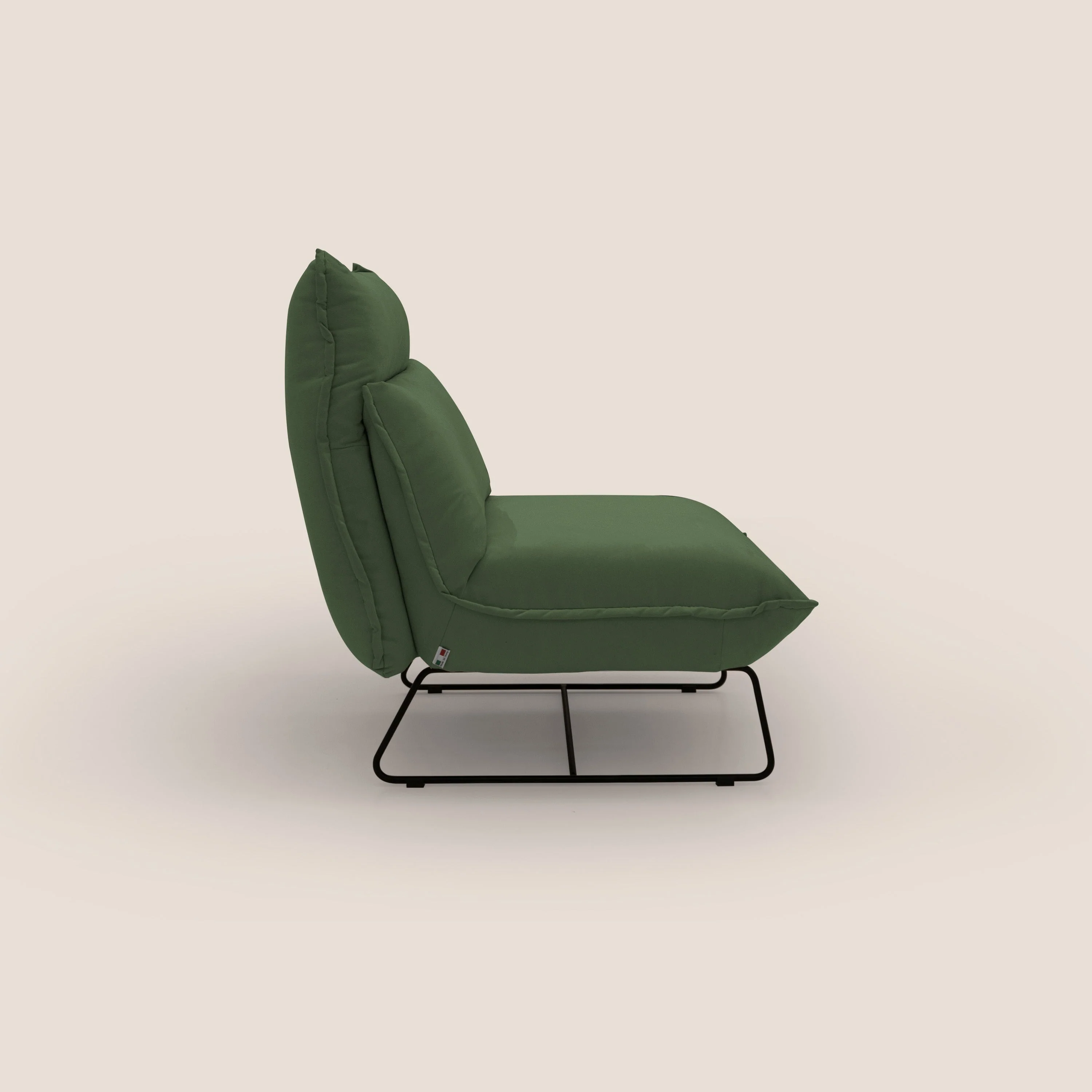 Tessa Fauteuil au design moderne en microfibre détachable T11 vert - Image 7