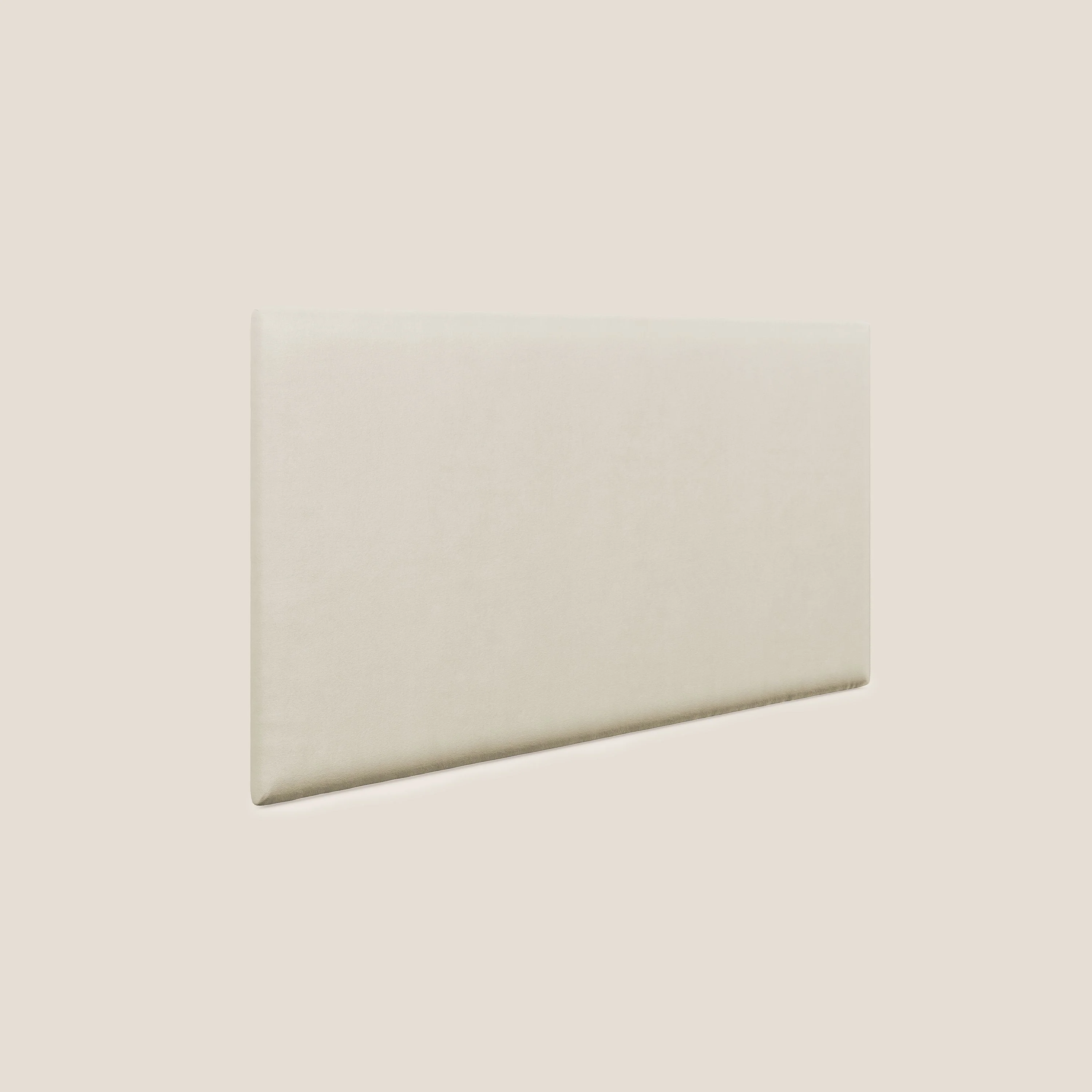 Tête de lit en panneau mural grand de différentes dimensions en microfibre douce détachable T11 crème - Image 2