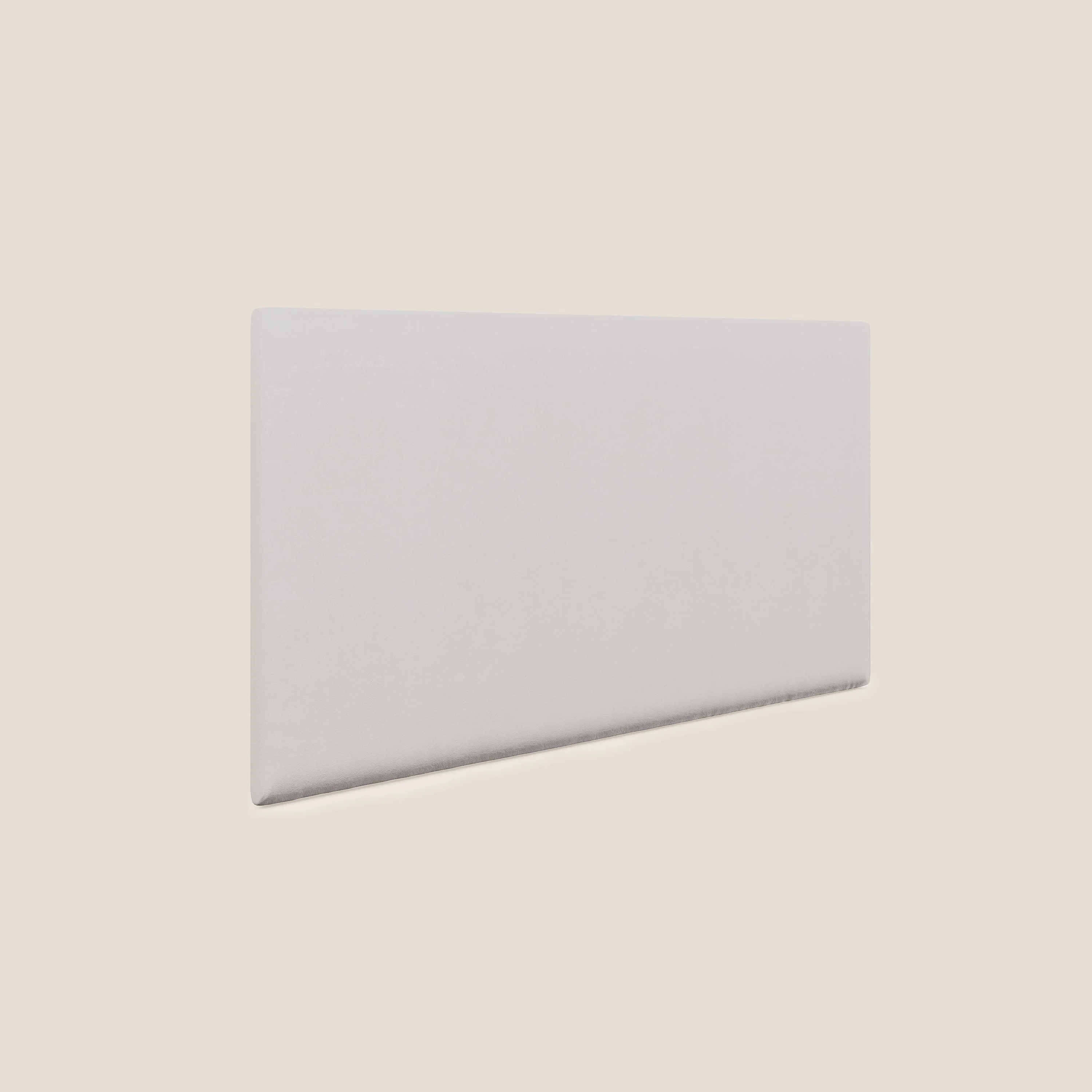 Tête de lit en panneau mural grand de différentes dimensions en microfibre douce détachable T11 gris clair - Image 2