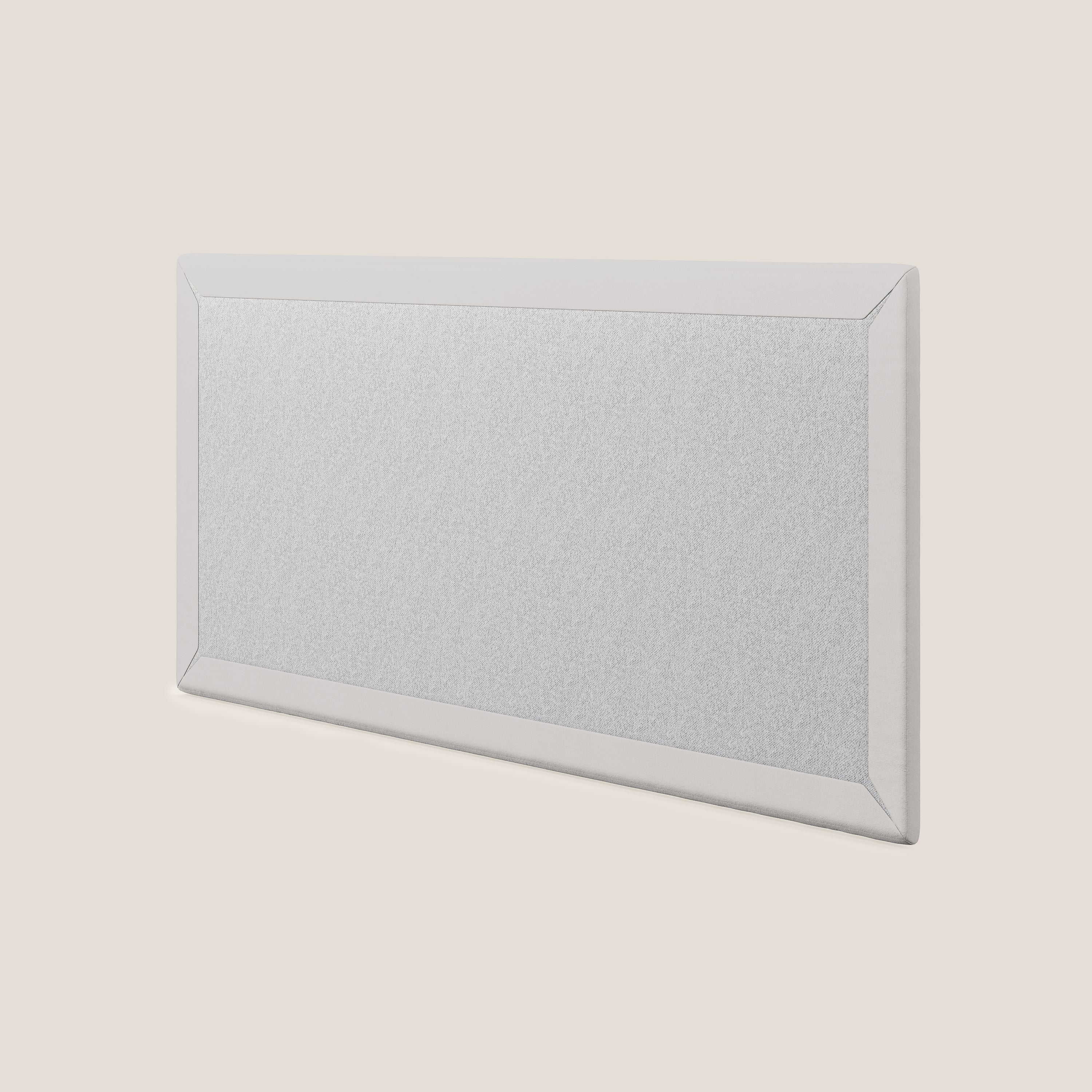 Tête de lit en panneau mural grand de différentes dimensions en microfibre douce détachable T11 gris clair - Image 4