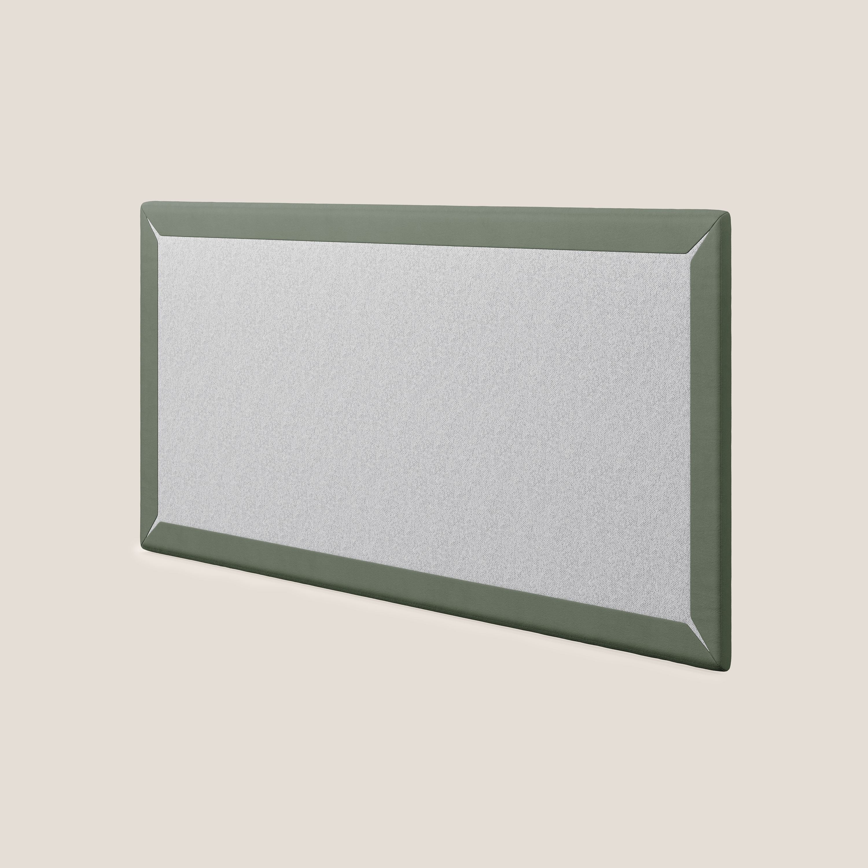 Tête de lit en panneau mural grand de différentes dimensions en microfibre douce détachable T11 vert - Image 4