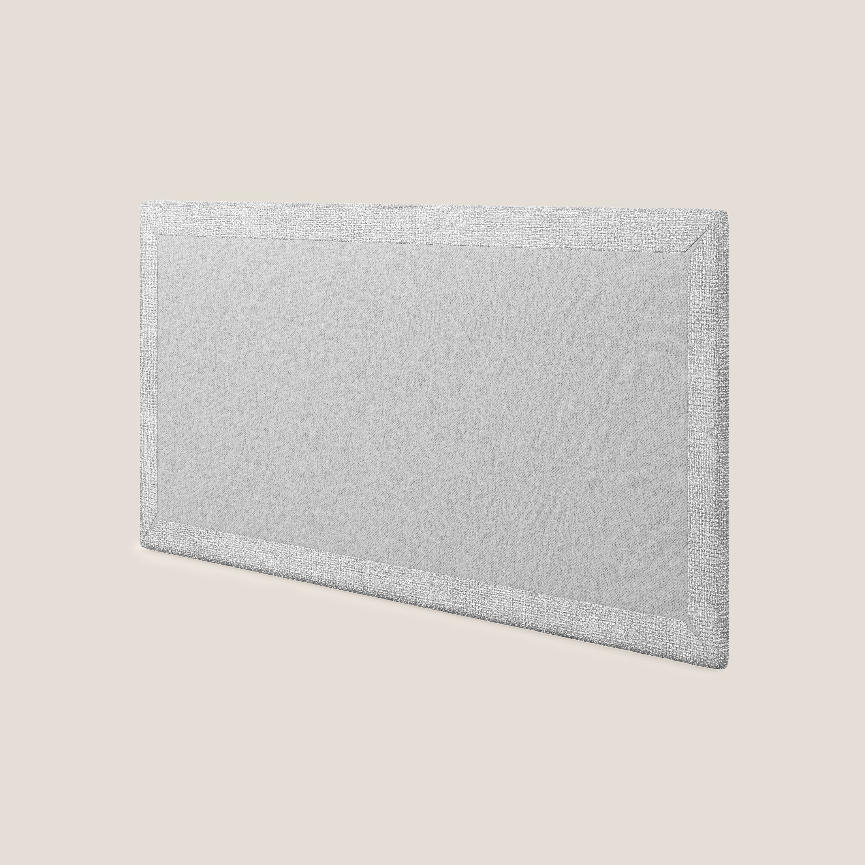 Tête de lit en panneau mural grand de différentes dimensions en tissu doux détachable T10 gris clair - Image 4