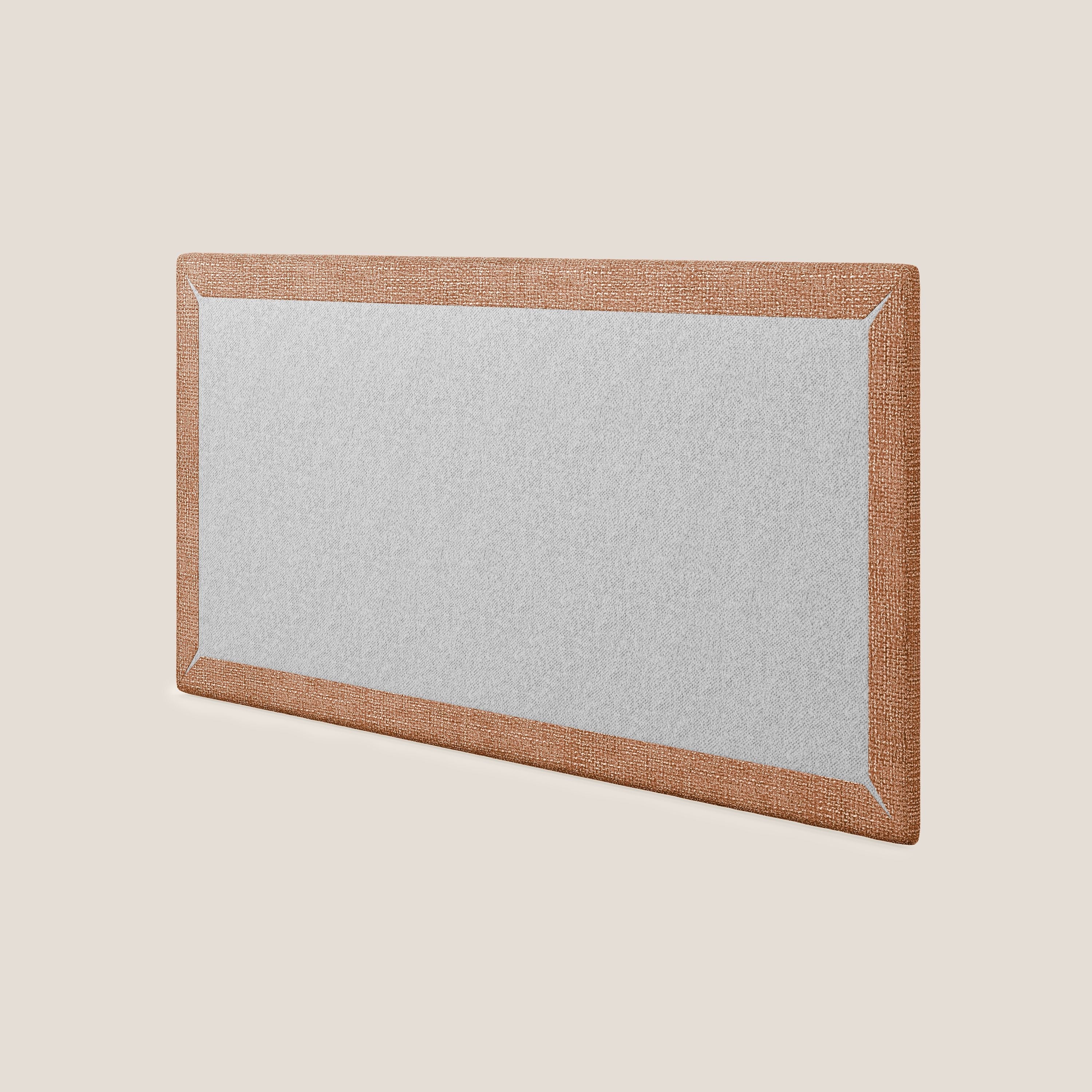 Tête de lit en panneau mural grand de différentes dimensions en tissu doux détachable T10 orange - Image 4