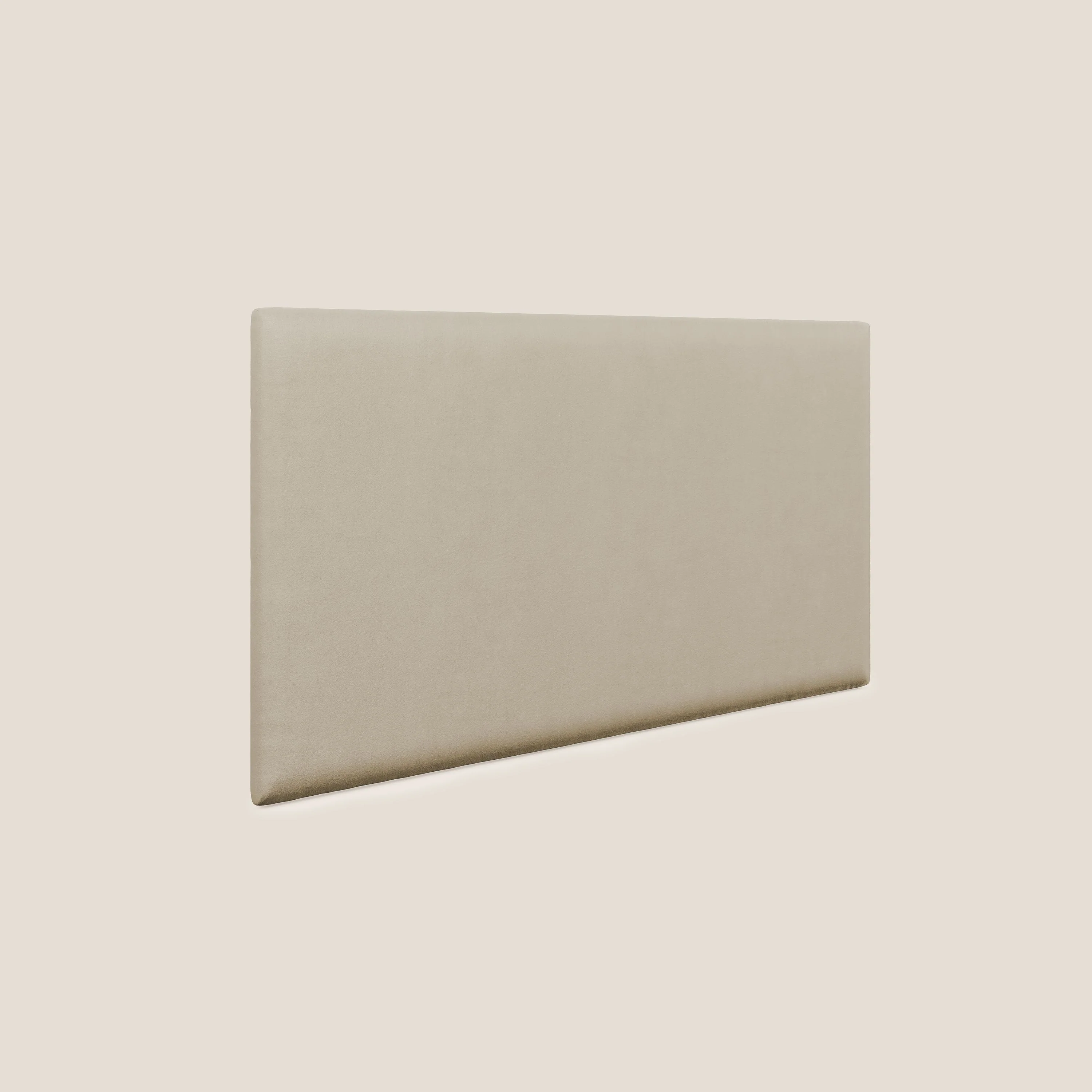 Tête de lit en panneau mural moyen de différentes dimensions en microfibre détachable T11 beige - Image 2