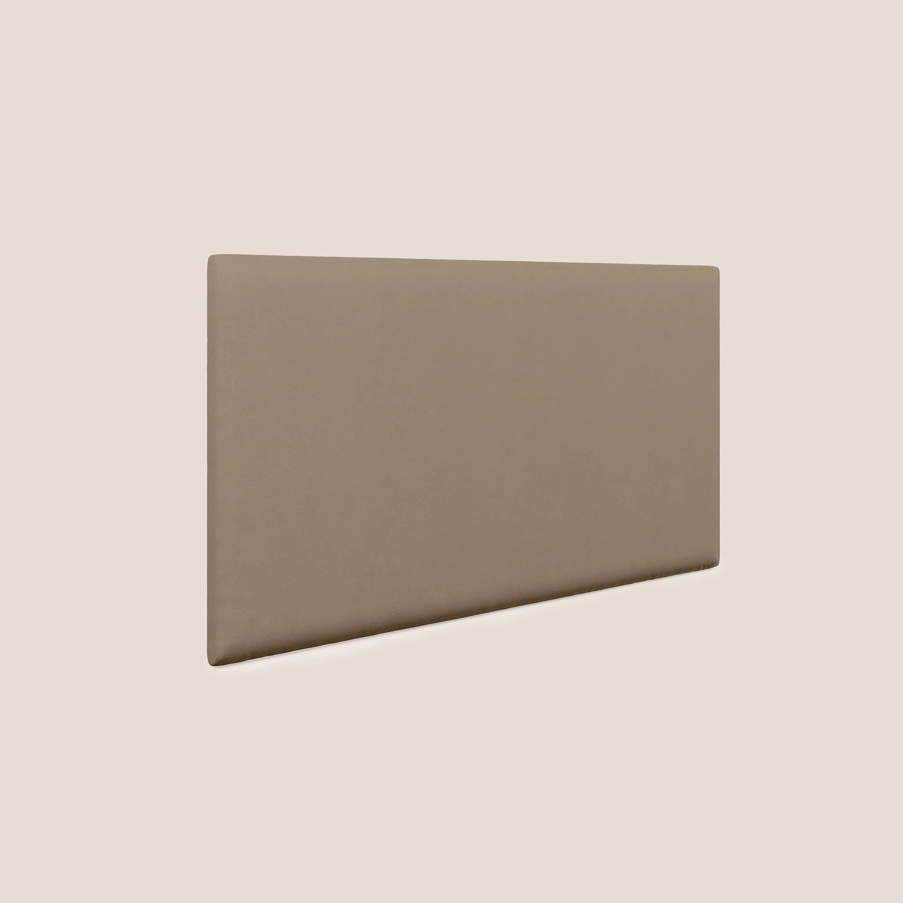 Tête de lit en panneau mural moyen de différentes dimensions en microfibre détachable T11 marron - Image 2