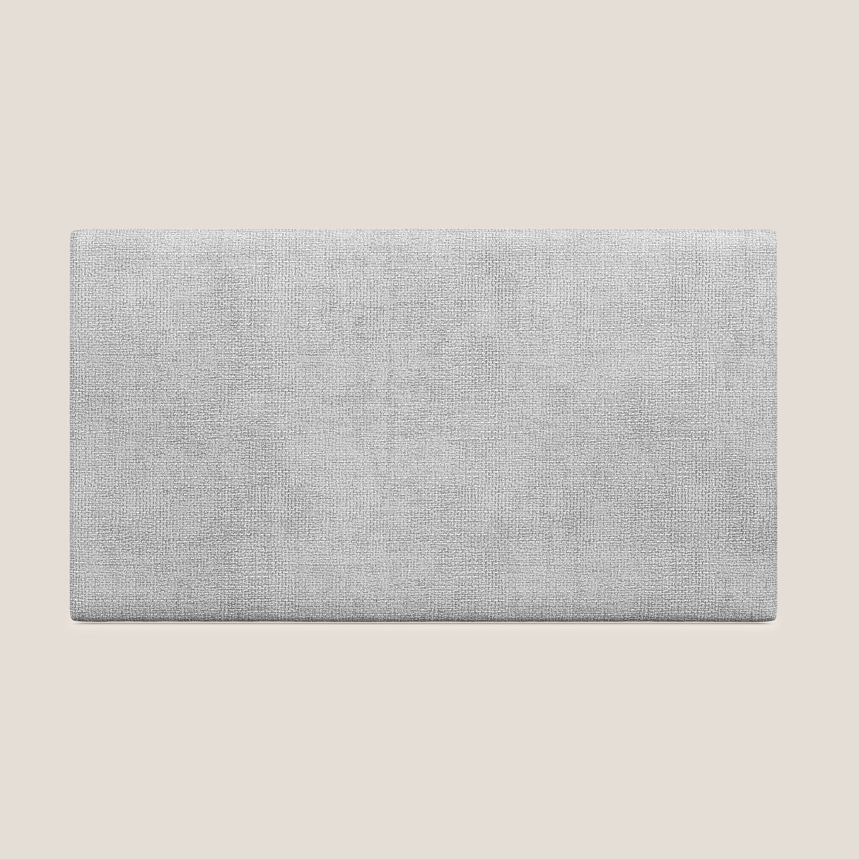 TĂȘte de lit en panneau mural moyen de diffĂ©rentes dimensions en tissu doux dĂ©tachable T10 gris clair