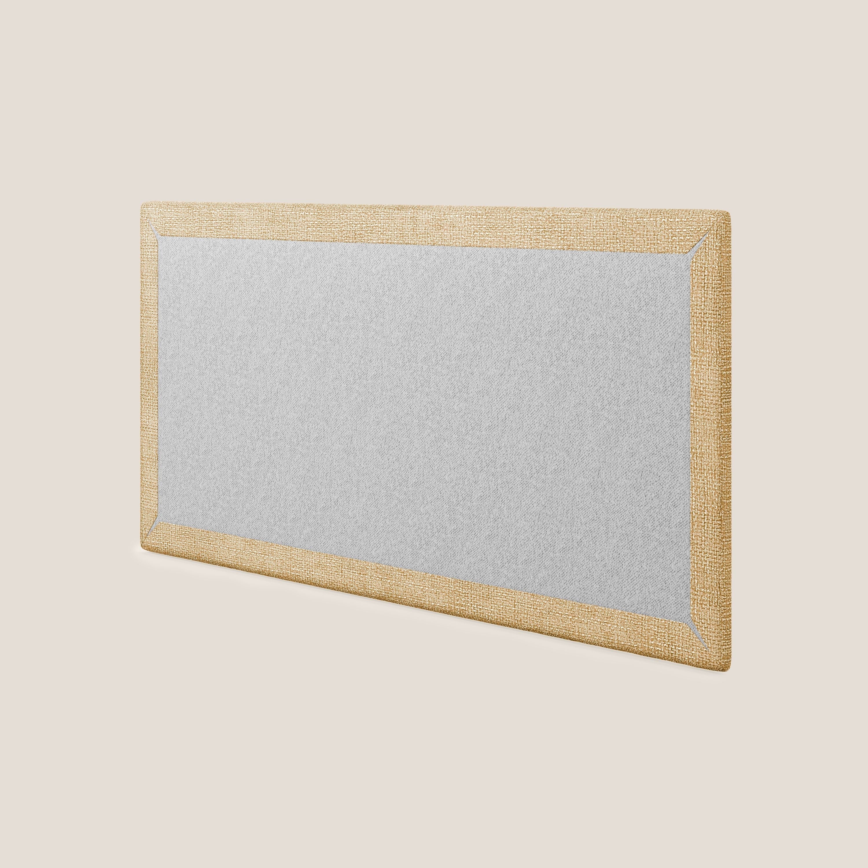 Tête de lit en panneau mural moyen de différentes dimensions en tissu doux détachable T10 jaune - Image 4