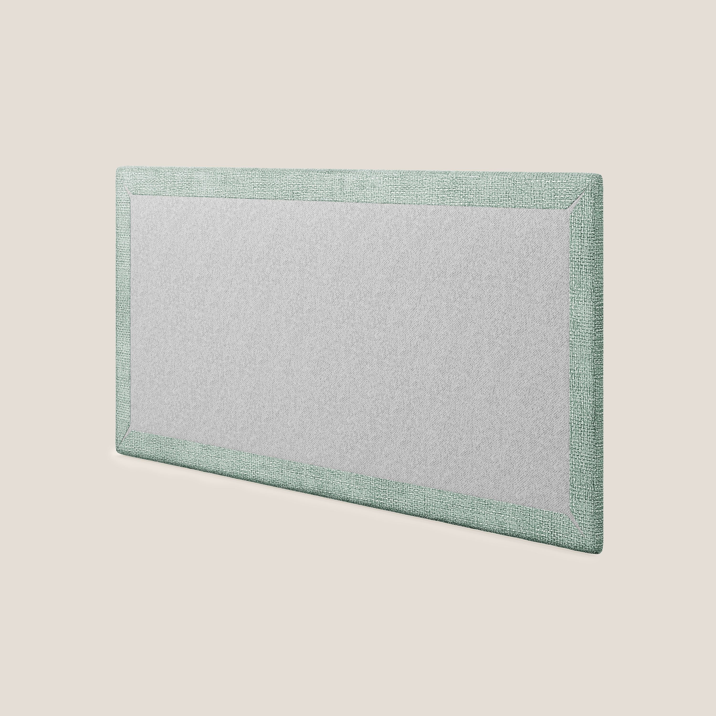 TĂȘte de lit en panneau mural moyen de diffĂ©rentes dimensions en tissu doux dĂ©tachable T10 vert sauge - Image 4