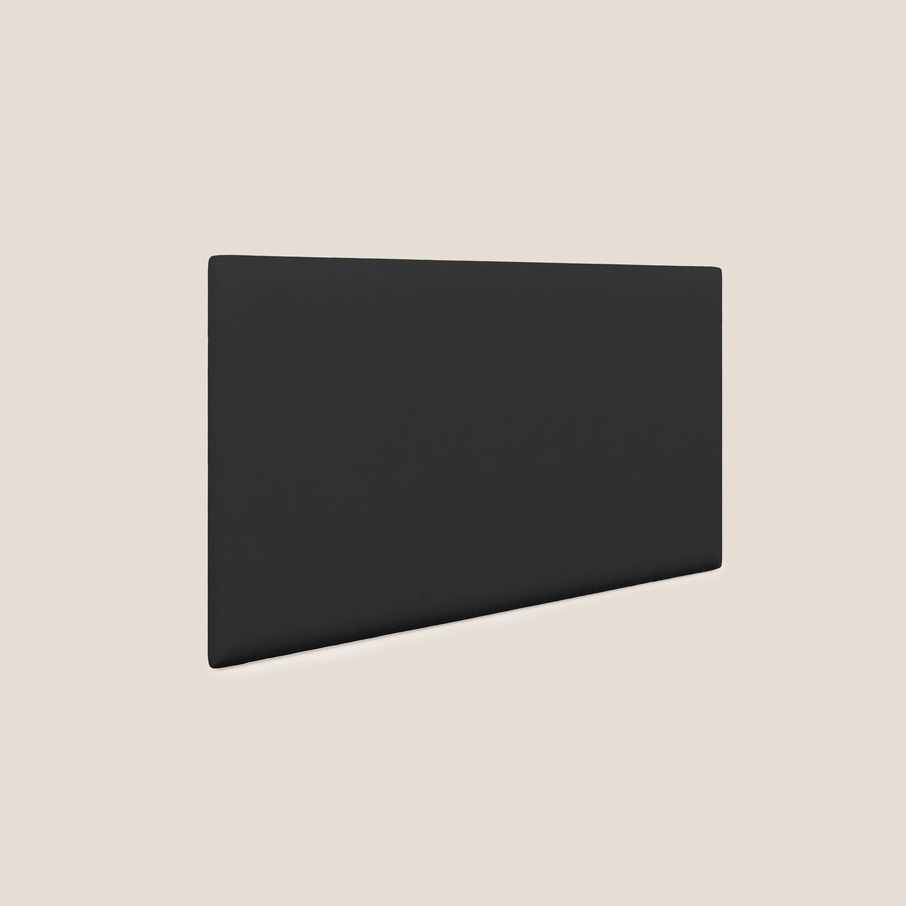 Tête de lit en  petit panneau mural de différentes dimensions en microfibre douce détachable T11 noir - Image 2