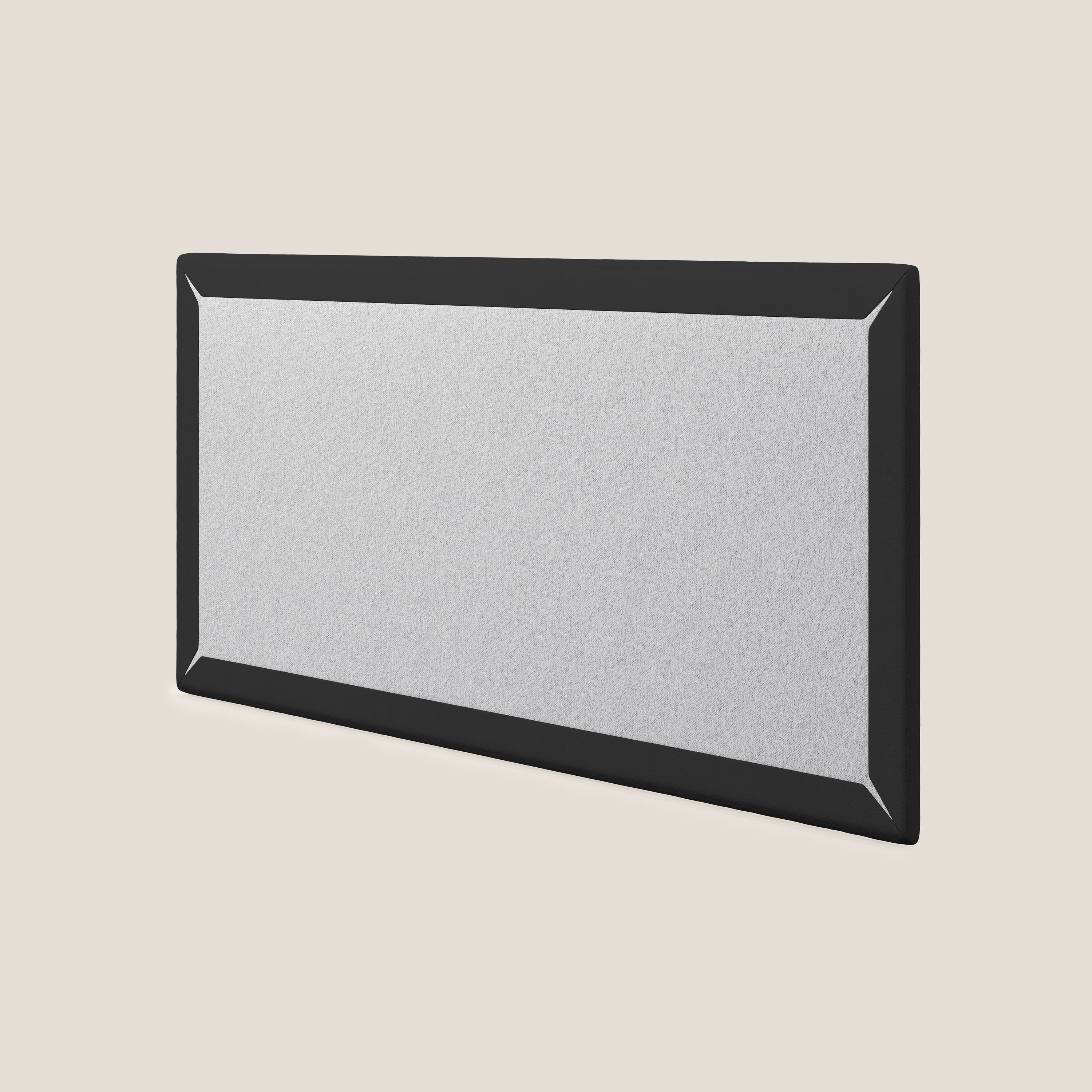 Tête de lit en  petit panneau mural de différentes dimensions en microfibre douce détachable T11 noir - Image 4