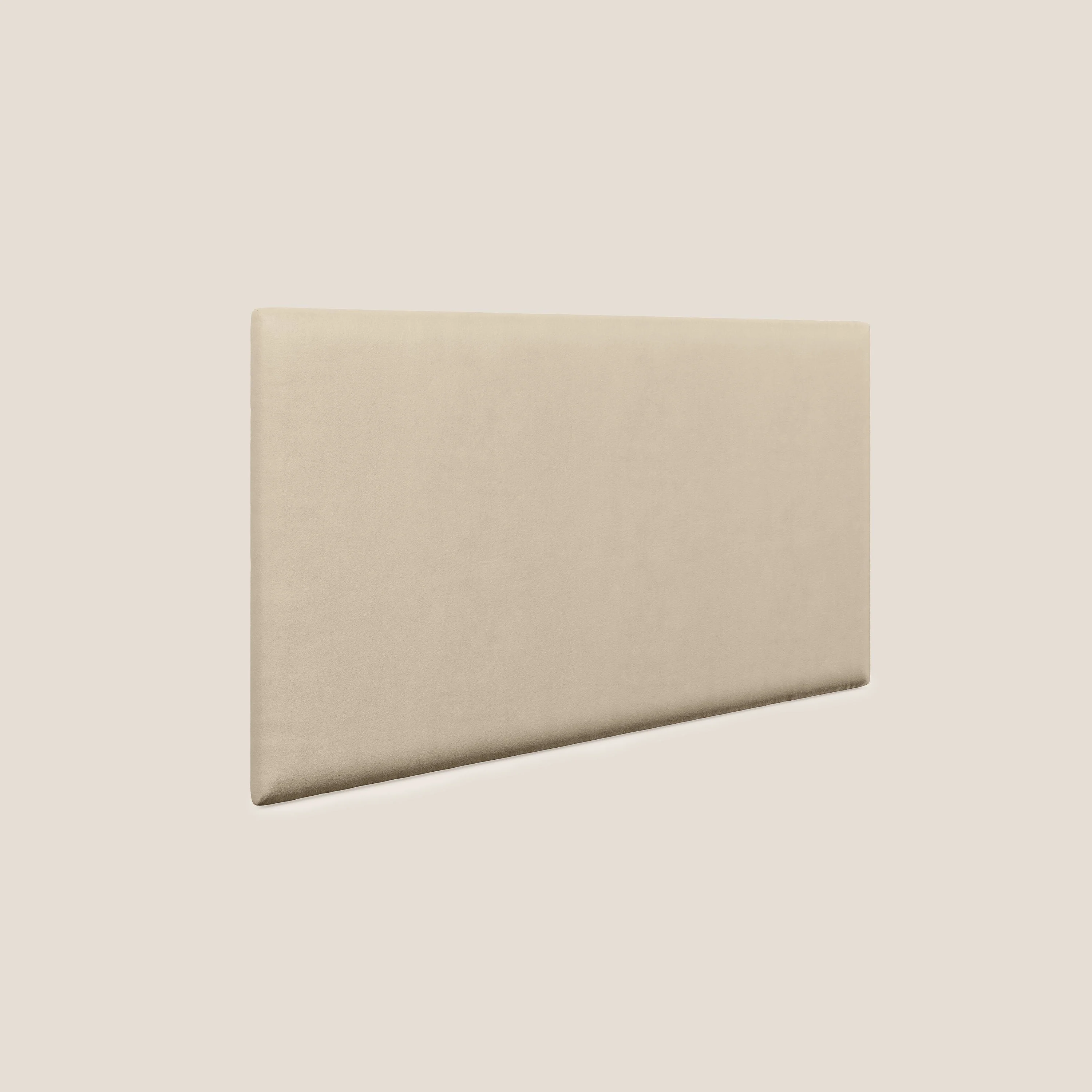Tête de lit en  petit panneau mural de différentes dimensions en microfibre douce détachable T11 Taupe tortora - Image 2