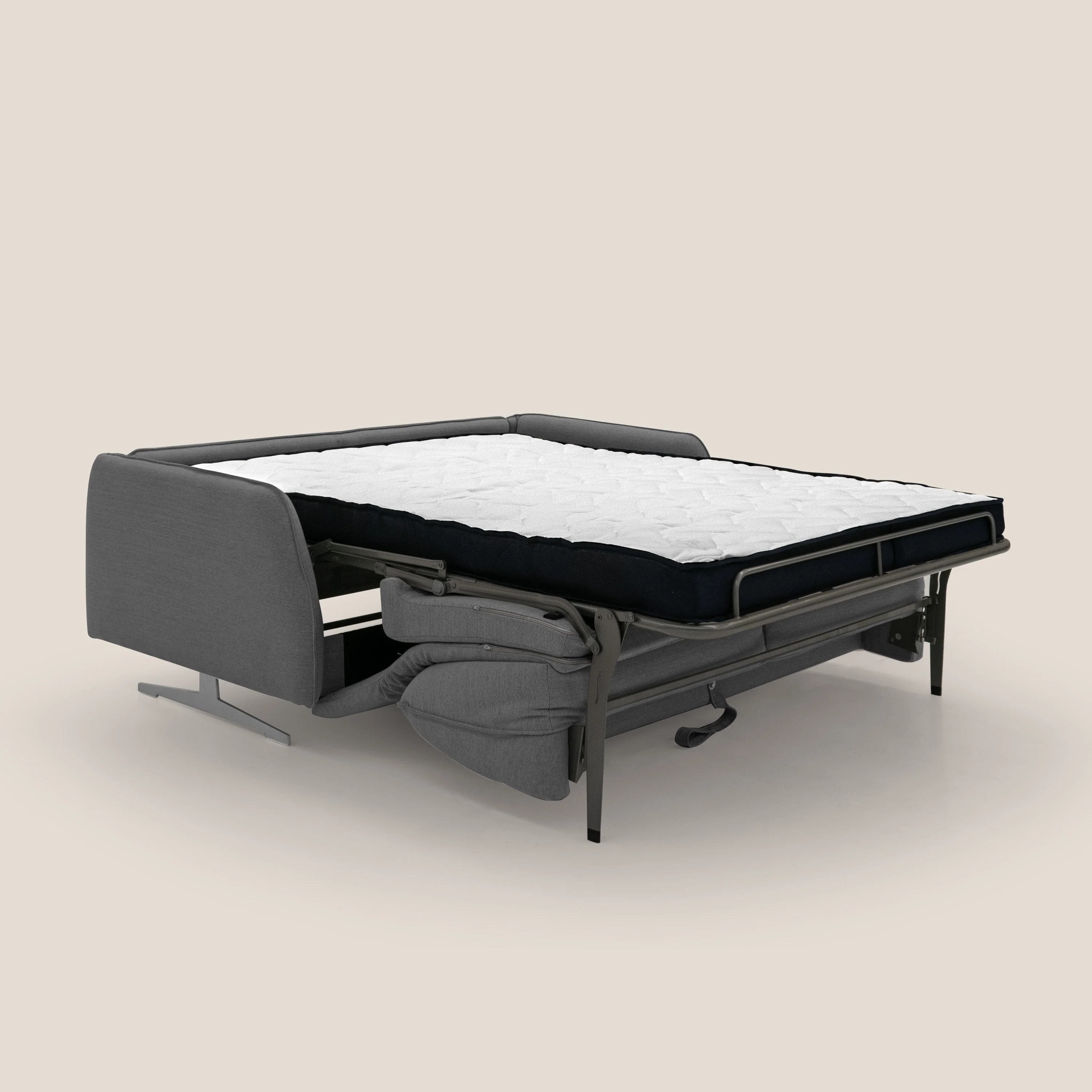 Texas Canapé convertible matrimonial moderne en tissu imperméable T19 anthracite - Image 2