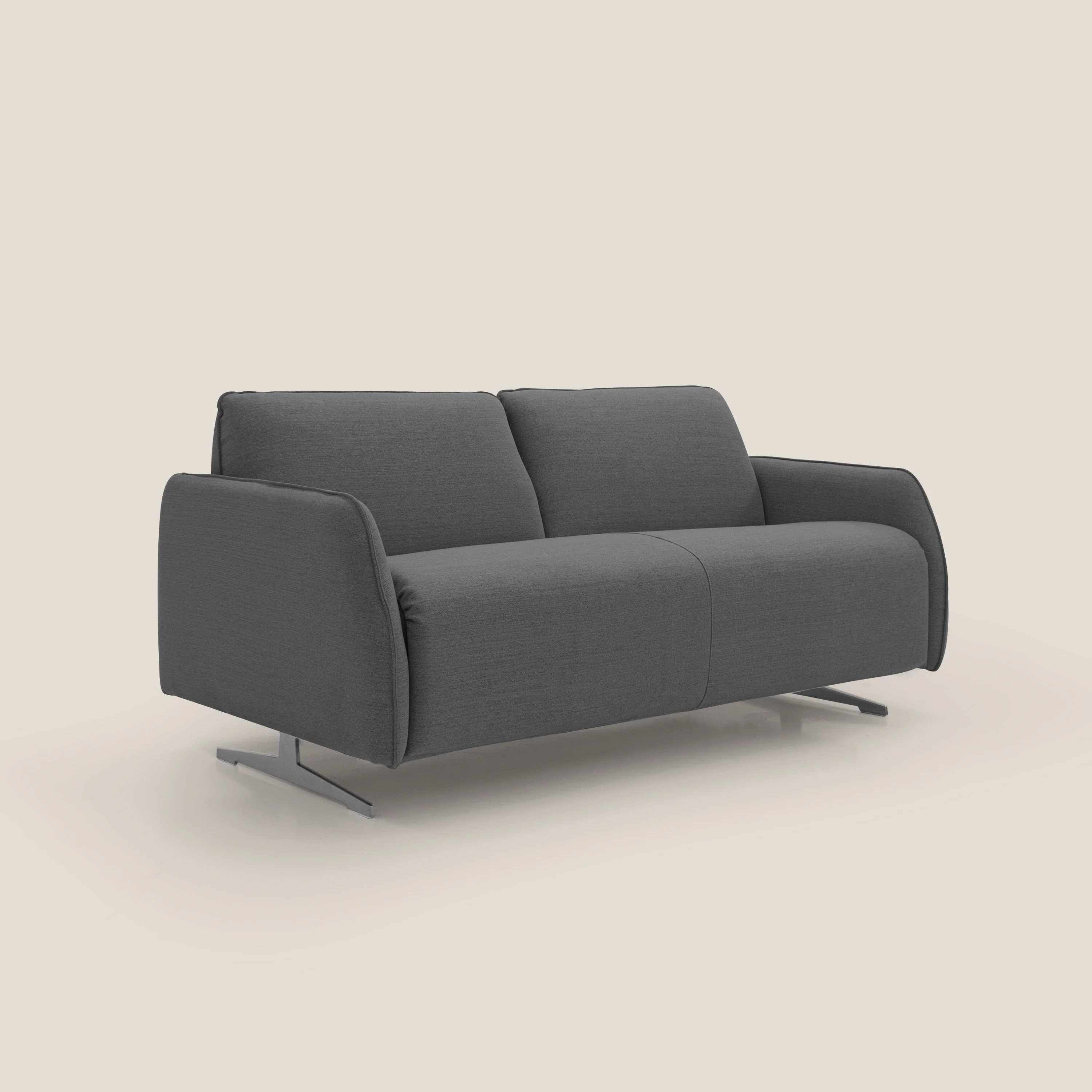 Texas Canapé convertible matrimonial moderne en tissu imperméable T19 anthracite - Image 4