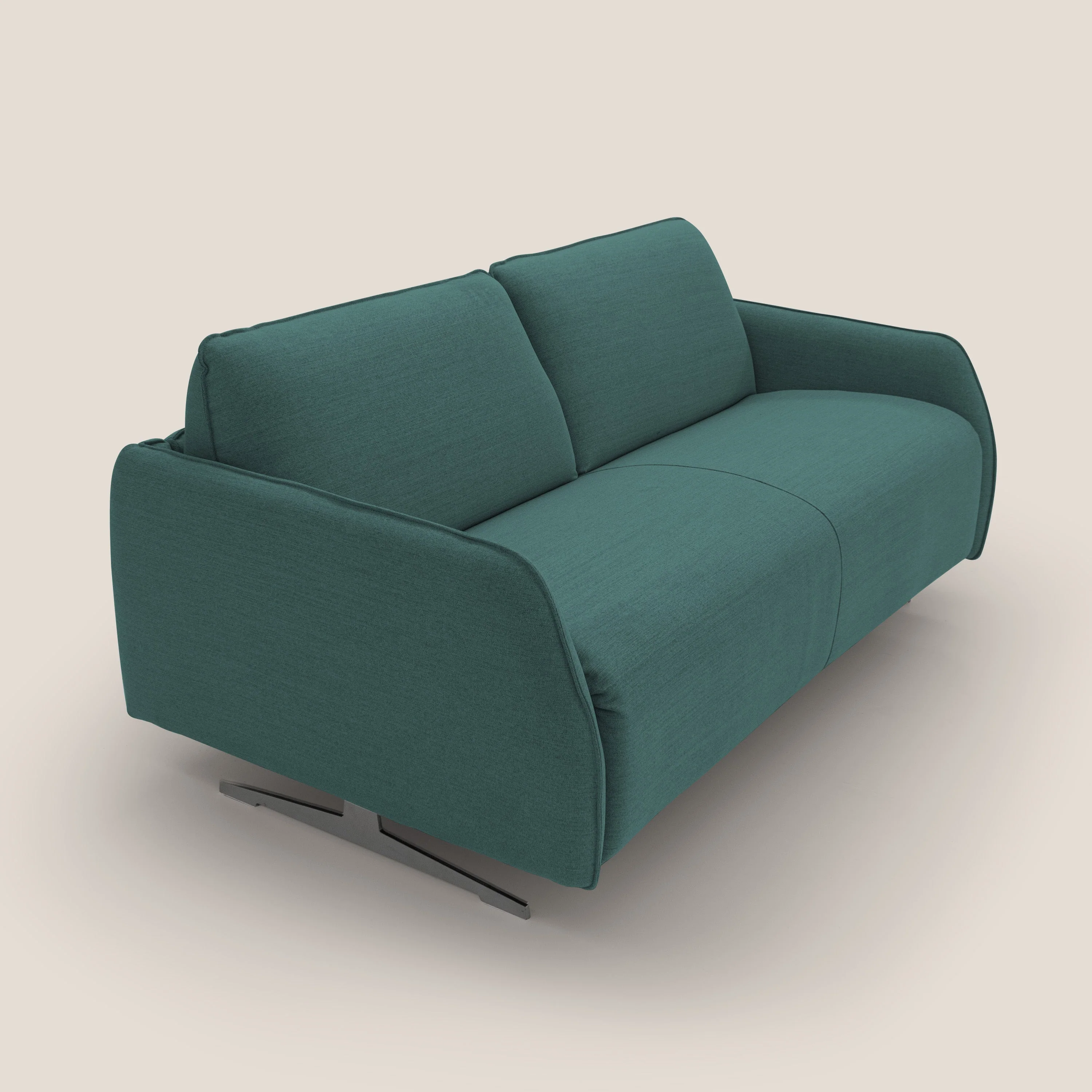 Texas Canapé convertible matrimonial moderne en tissu imperméable T19 bleu canard - Image 6