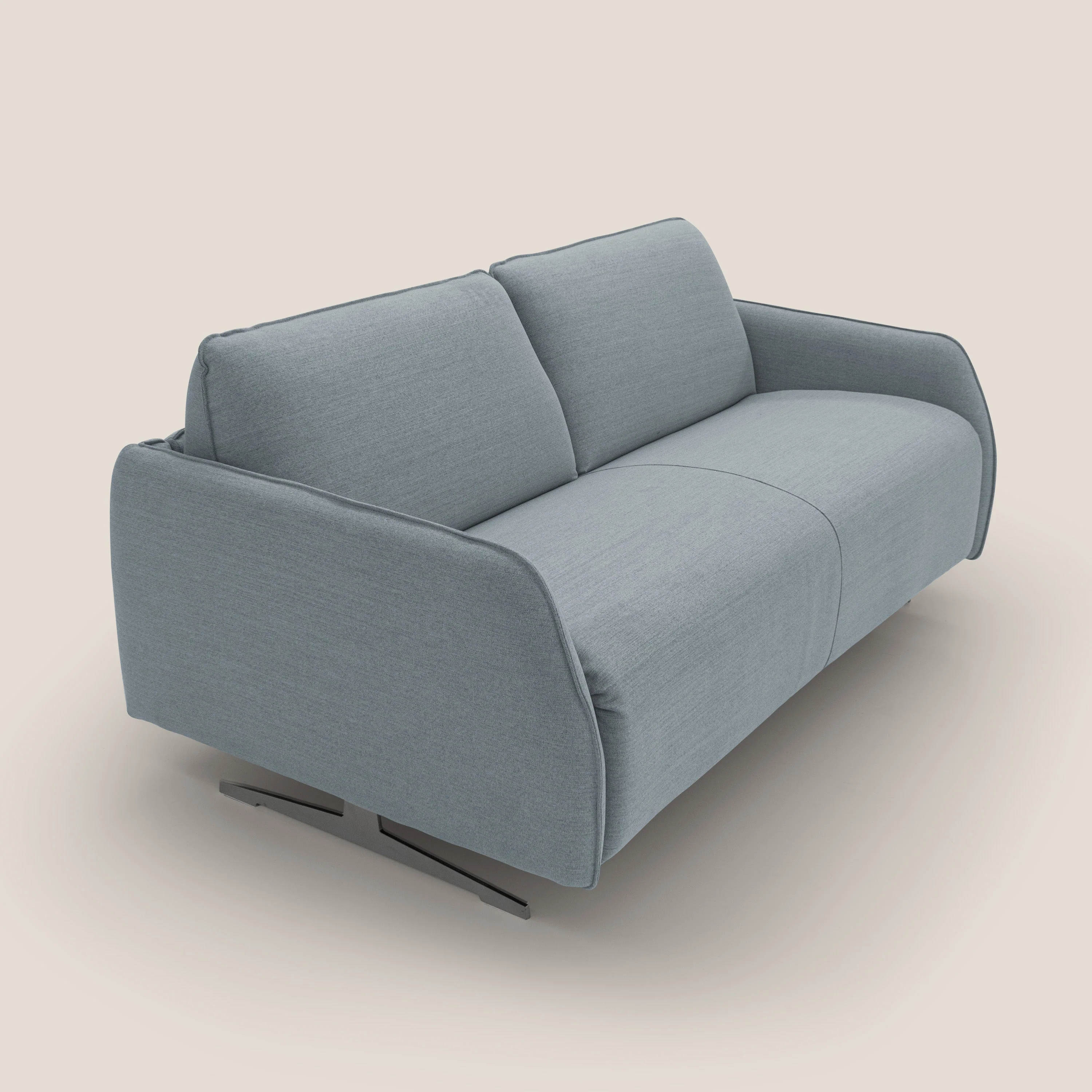 Texas Canapé convertible matrimonial moderne en tissu imperméable T19 bleu pastel - Image 6