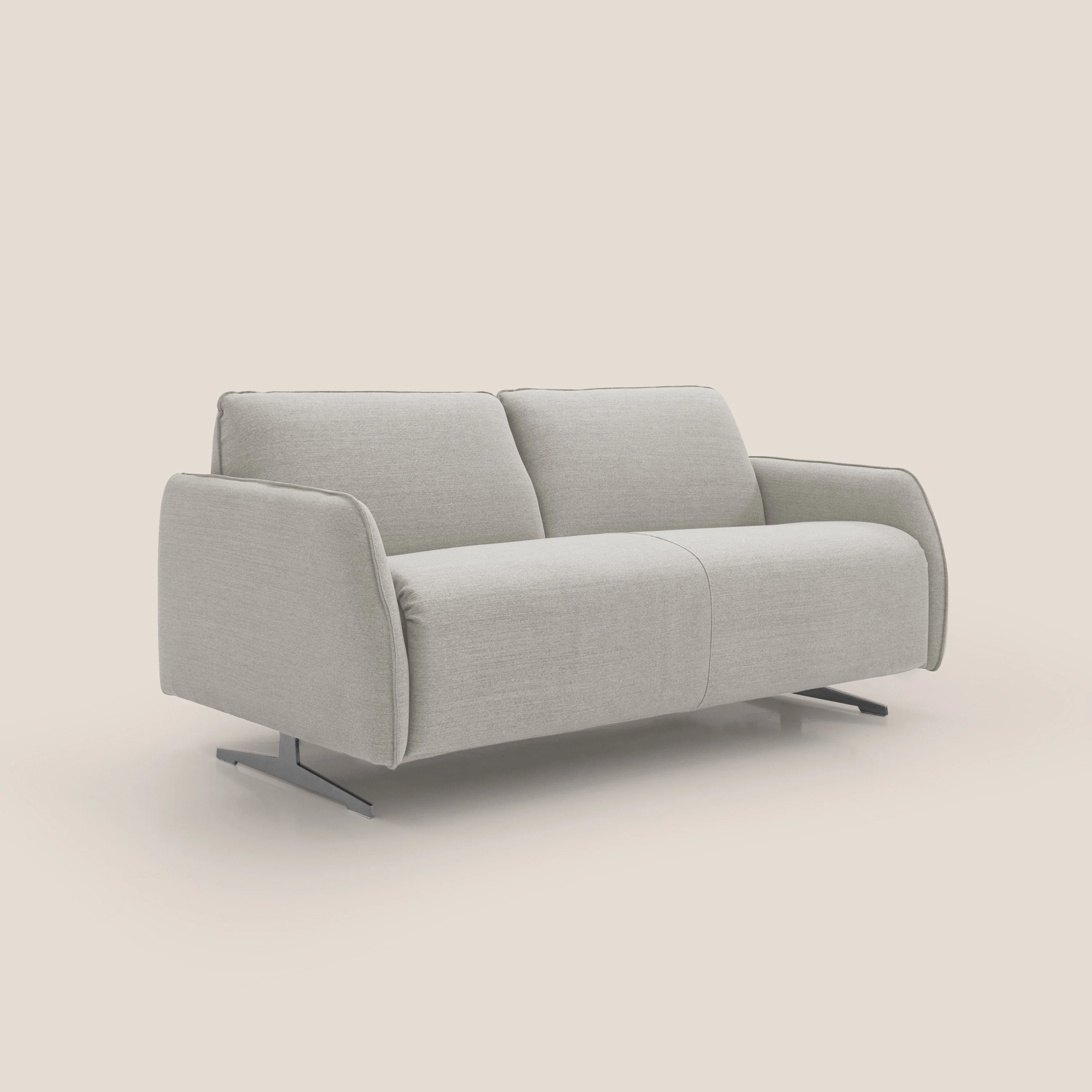 Texas Canapé convertible matrimonial moderne en tissu imperméable T19 crème - Image 4