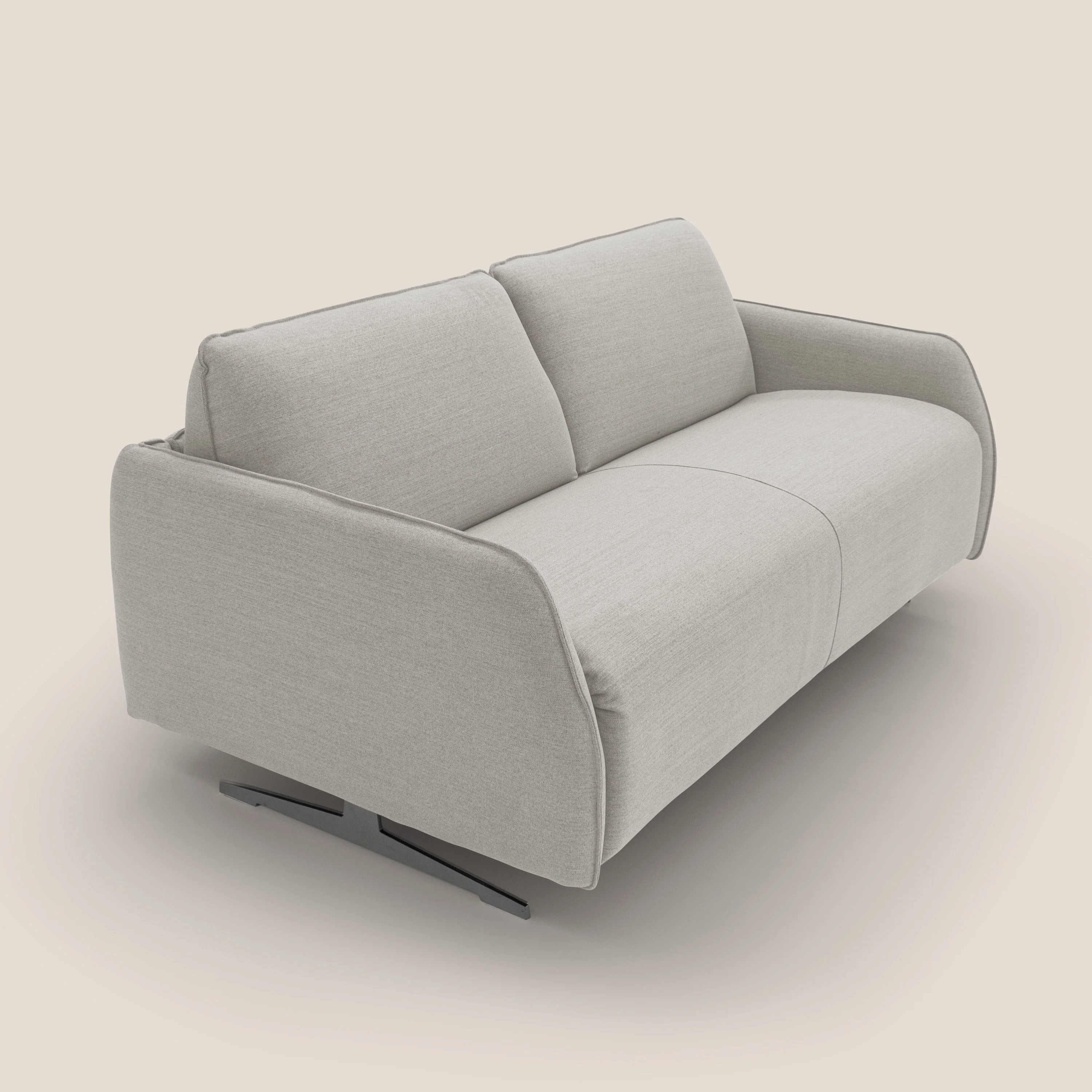 Texas Canapé convertible matrimonial moderne en tissu imperméable T19 crème - Image 6