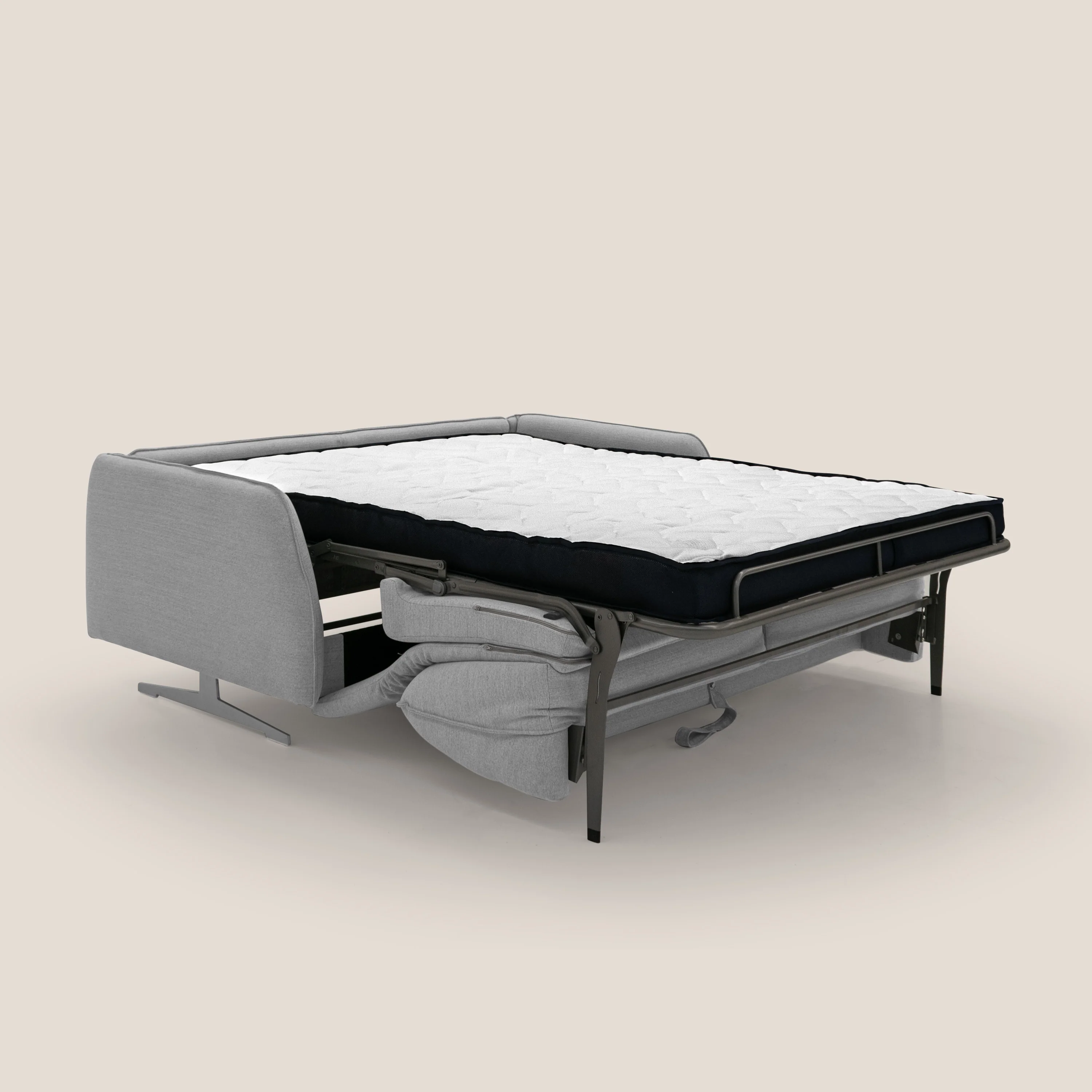 Texas Canapé convertible matrimonial moderne en tissu imperméable T19 gris - Image 2