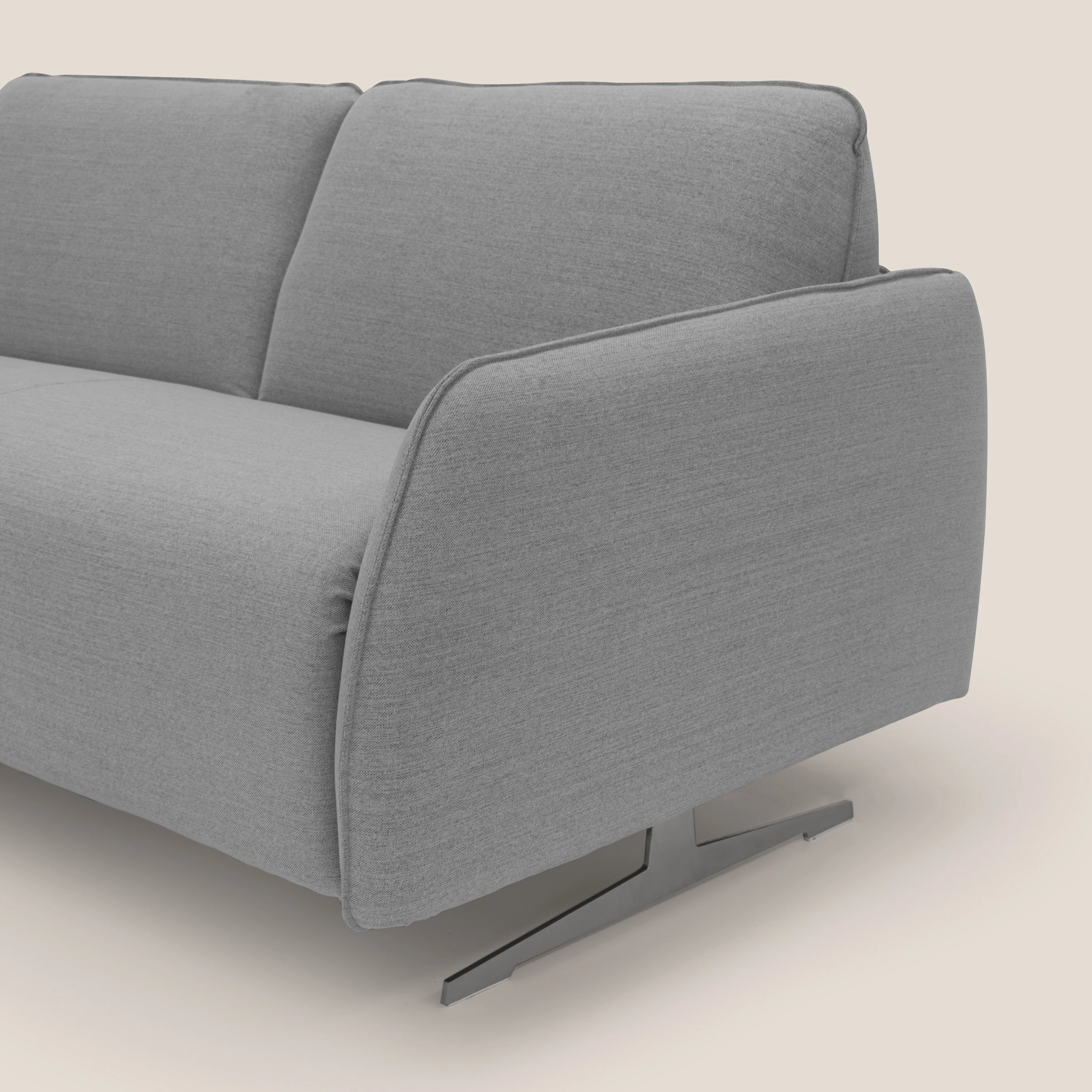 Texas Canapé convertible matrimonial moderne en tissu imperméable T19 gris - Image 8
