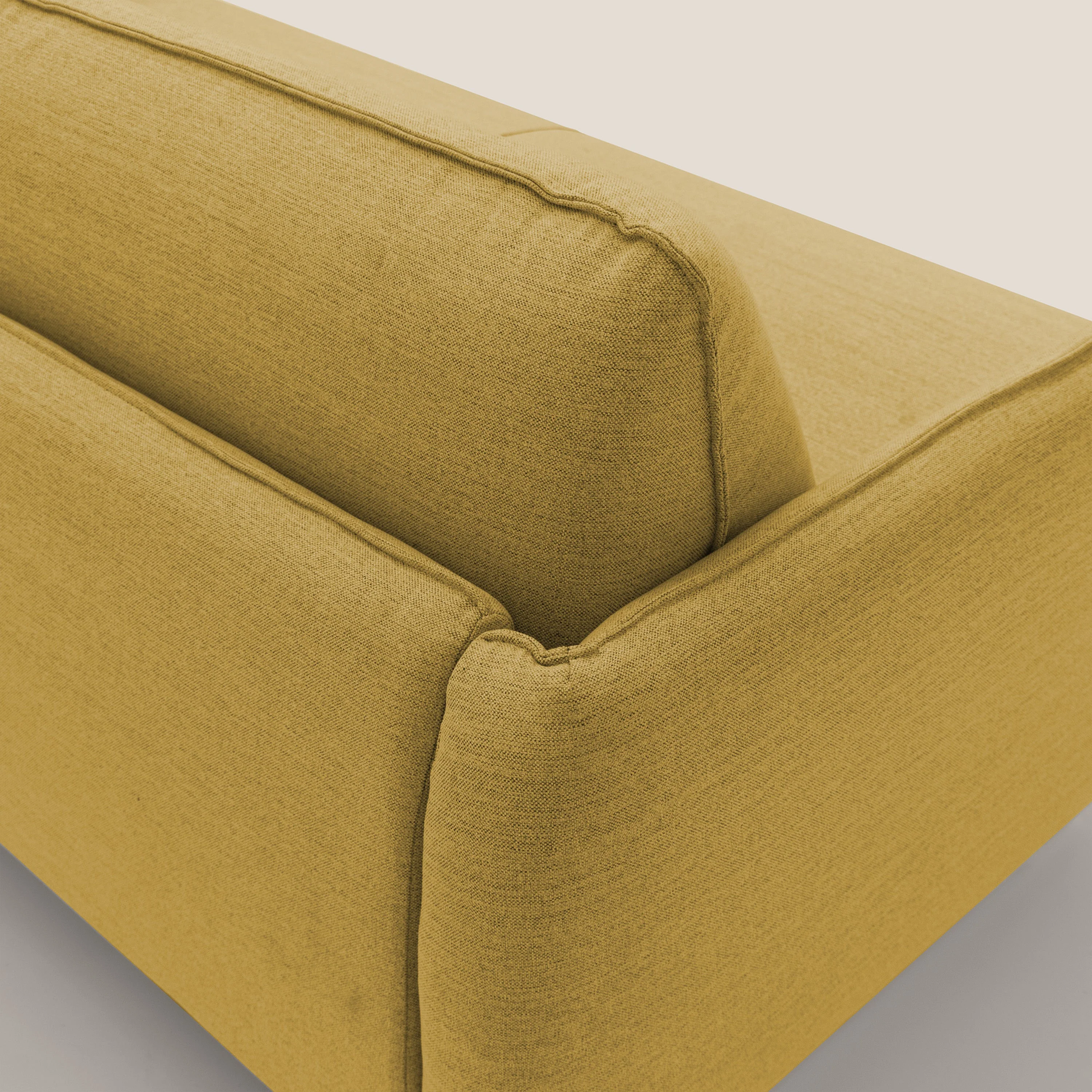 Texas Canapé convertible matrimonial moderne en tissu imperméable T19 jaune - Image 5
