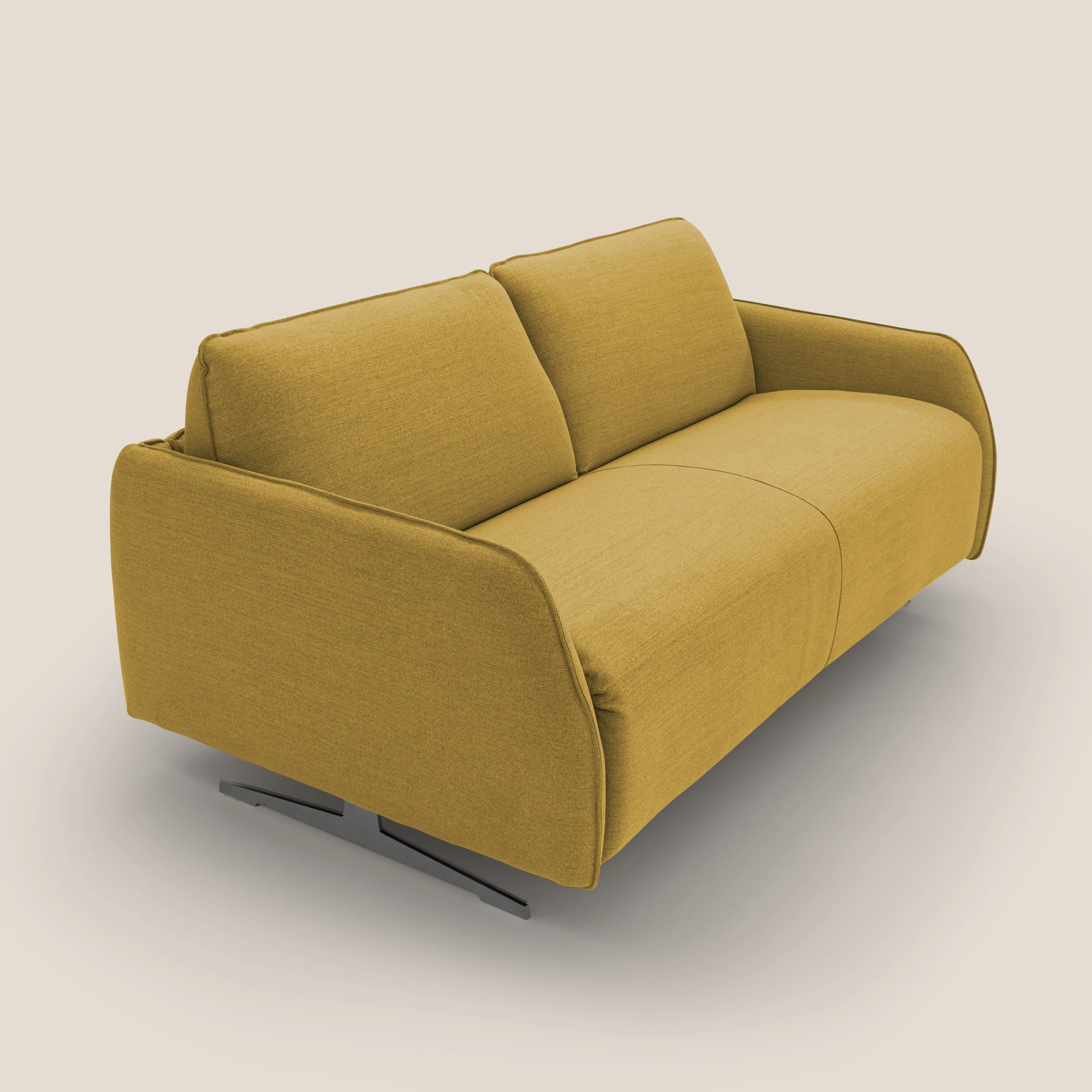 Texas Canapé convertible matrimonial moderne en tissu imperméable T19 jaune - Image 6