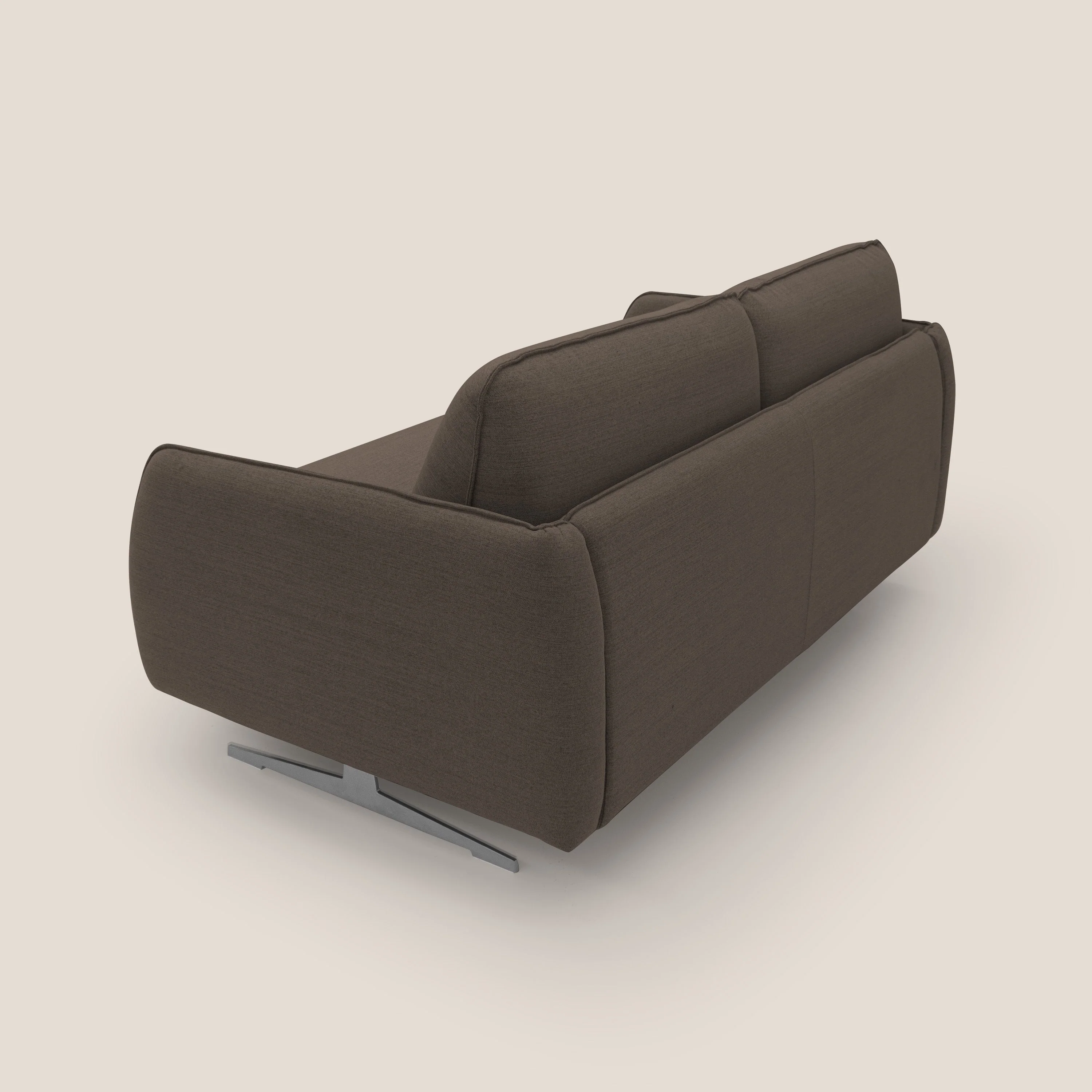 Texas Canapé convertible matrimonial moderne en tissu imperméable T19 marron - Image 10