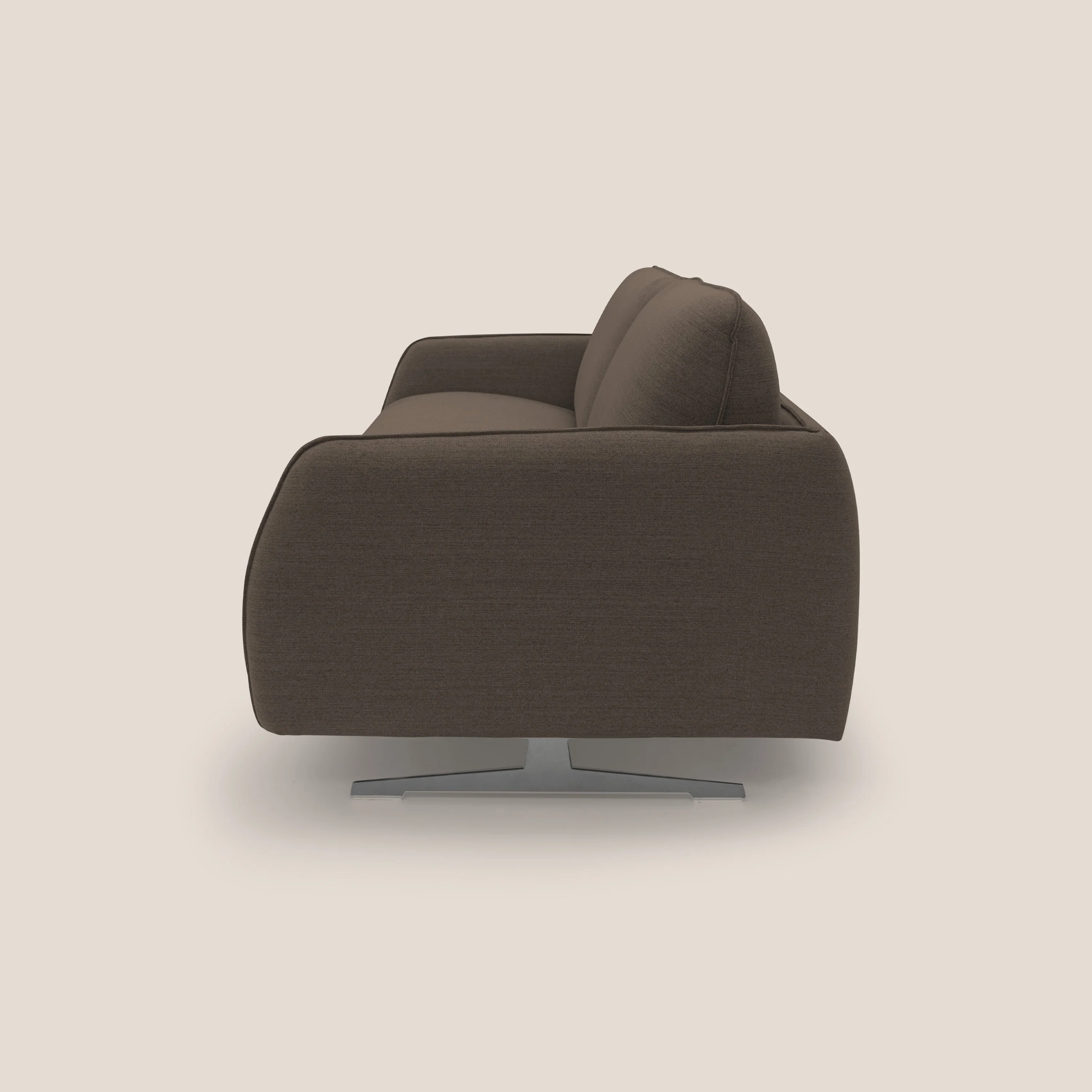 Texas Canapé convertible matrimonial moderne en tissu imperméable T19 marron - Image 9