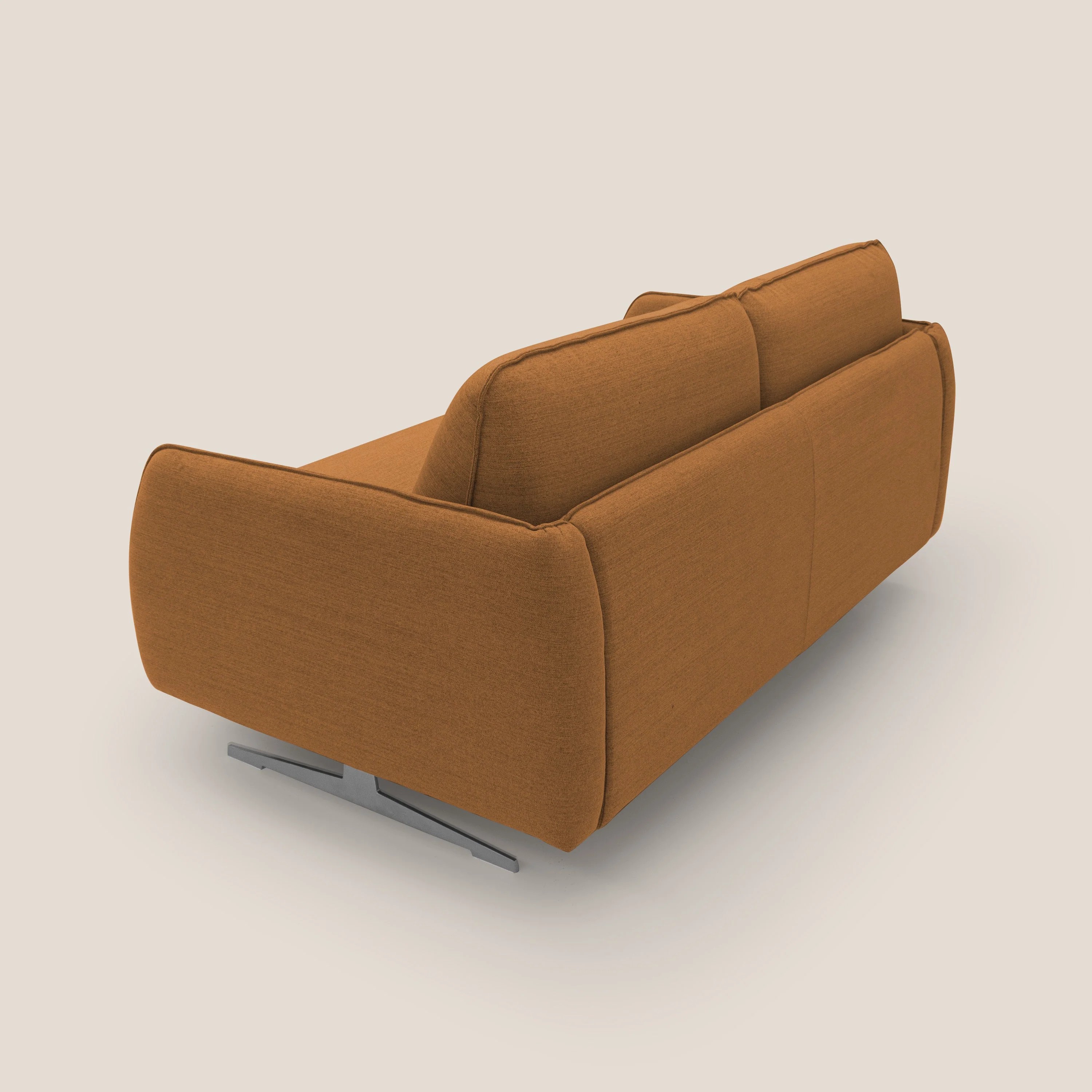 Texas Canapé convertible matrimonial moderne en tissu imperméable T19 orange - Image 10