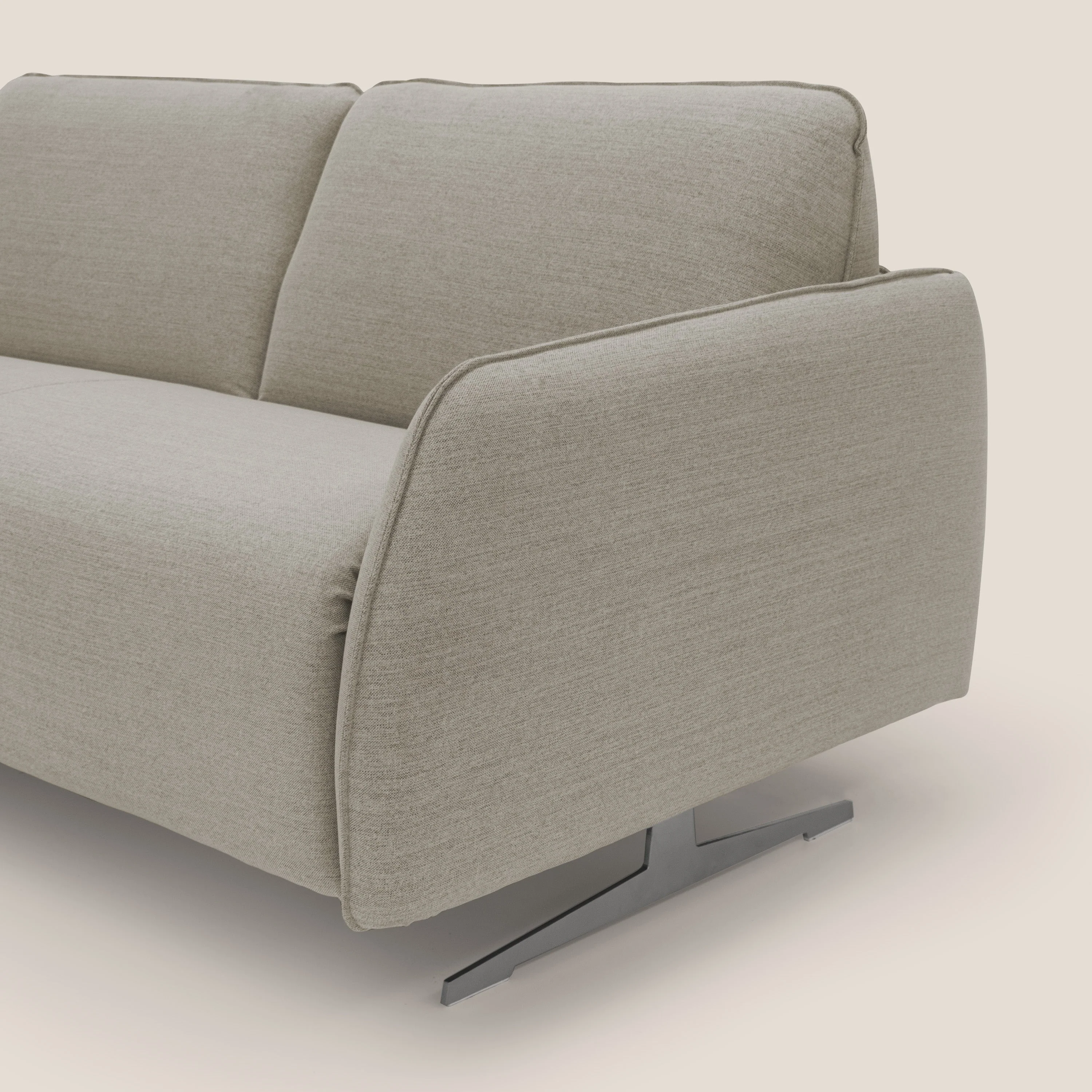 Texas Canapé convertible matrimonial moderne en tissu imperméable T19 sable - Image 8