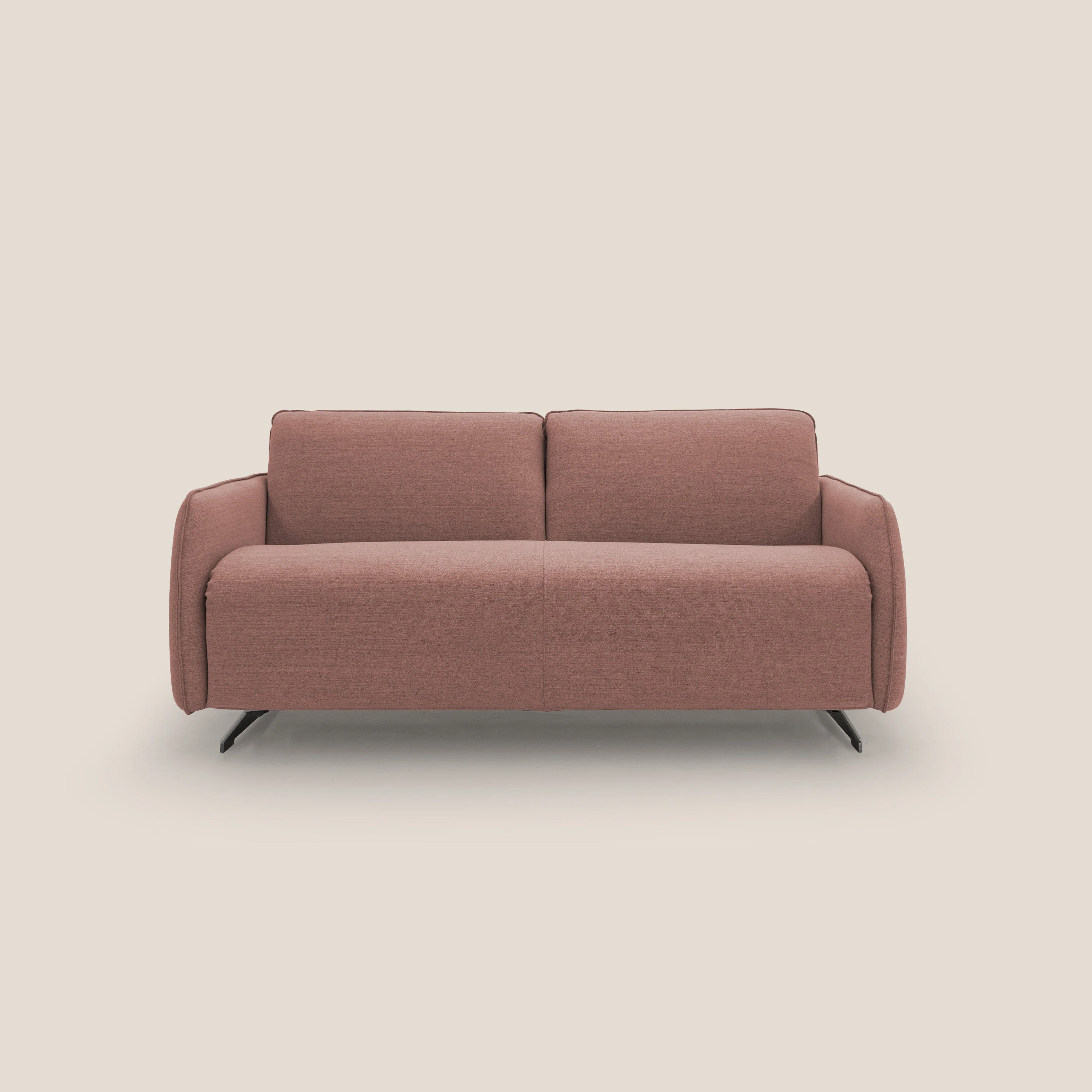 Texas Canapé convertible matrimonial moderne en tissu imperméable T19 saumon