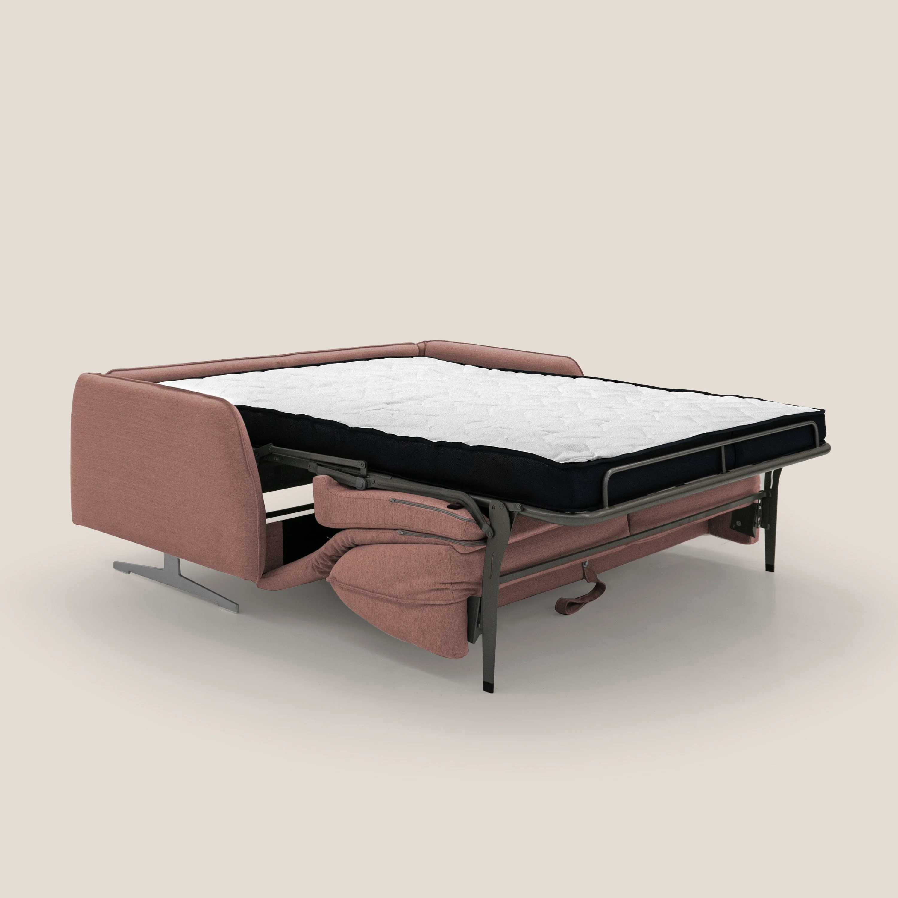 Texas Canapé convertible matrimonial moderne en tissu imperméable T19 saumon - Image 2