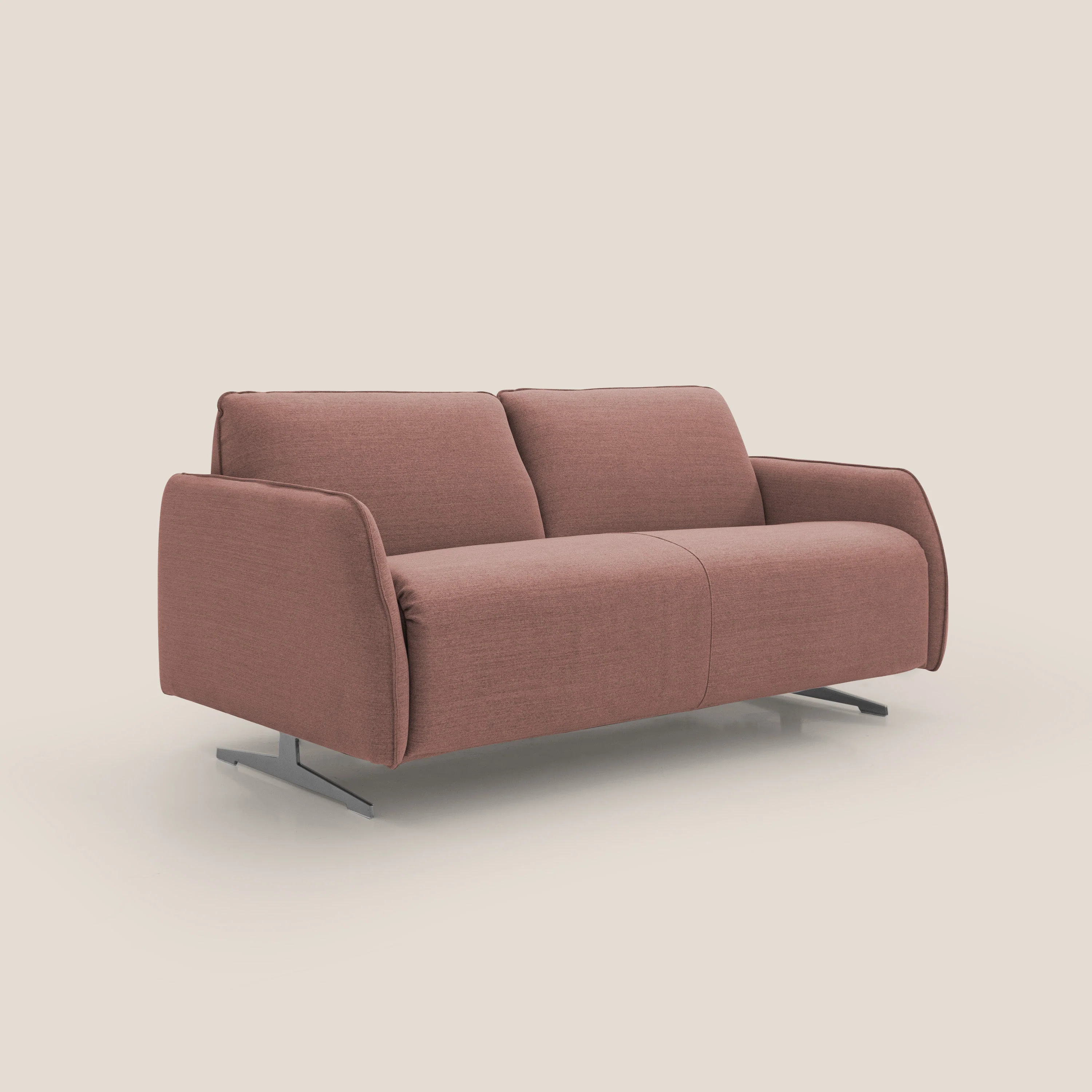 Texas Canapé convertible matrimonial moderne en tissu imperméable T19 saumon - Image 4