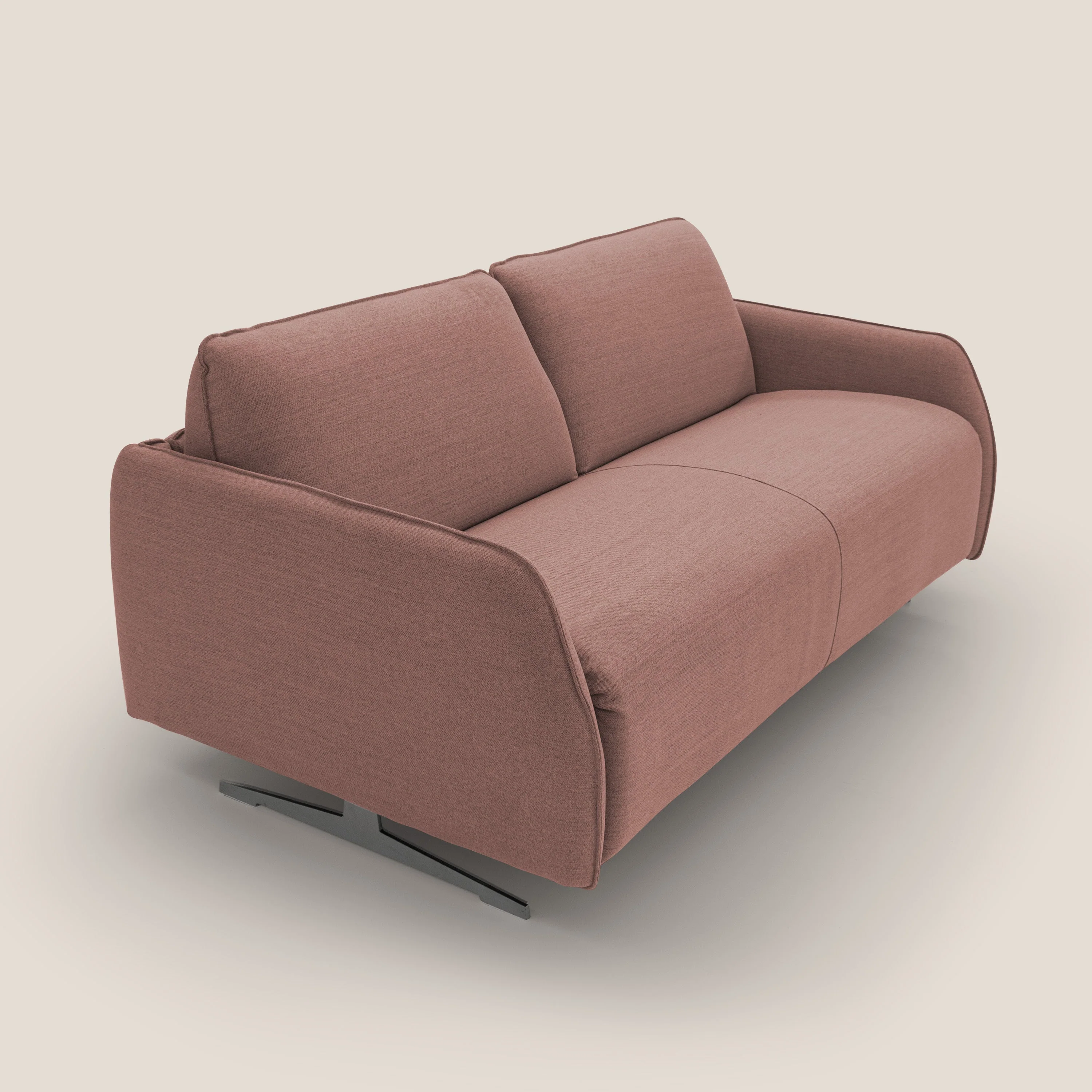 Texas Canapé convertible matrimonial moderne en tissu imperméable T19 saumon - Image 6