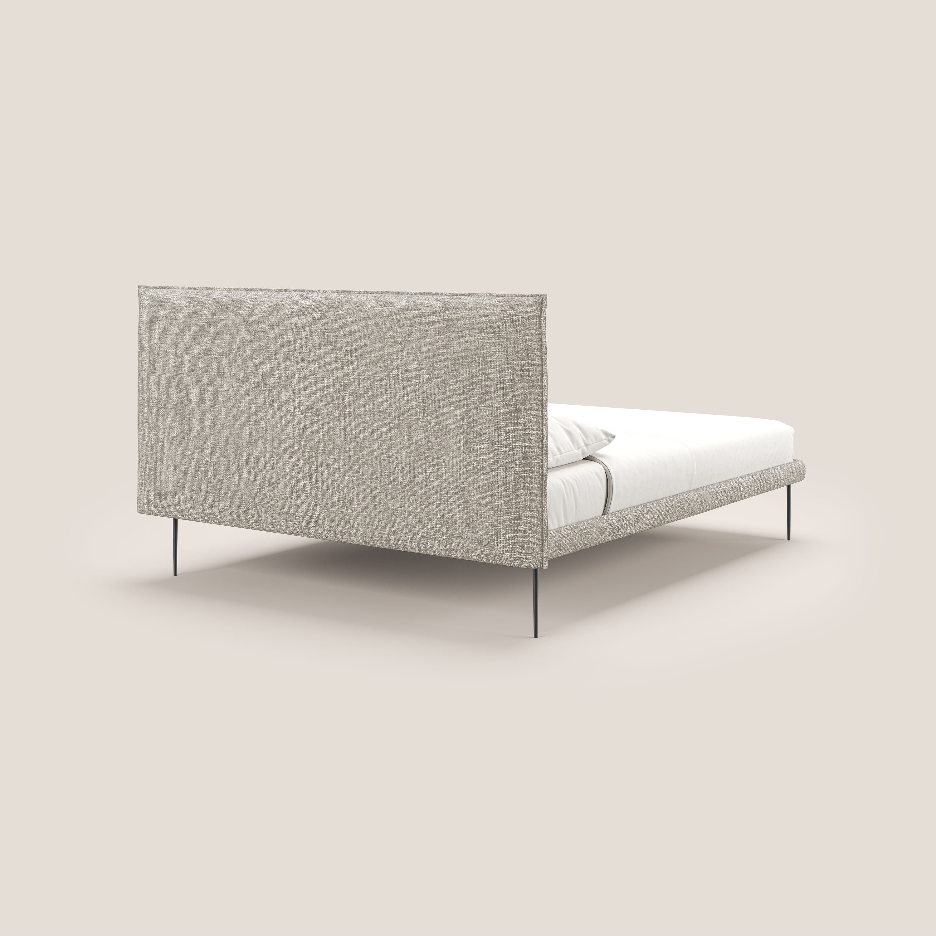 Theo lit moderne déhoussable avec pieds hauts en métal et tissu imperméable T10 crème - Image 4