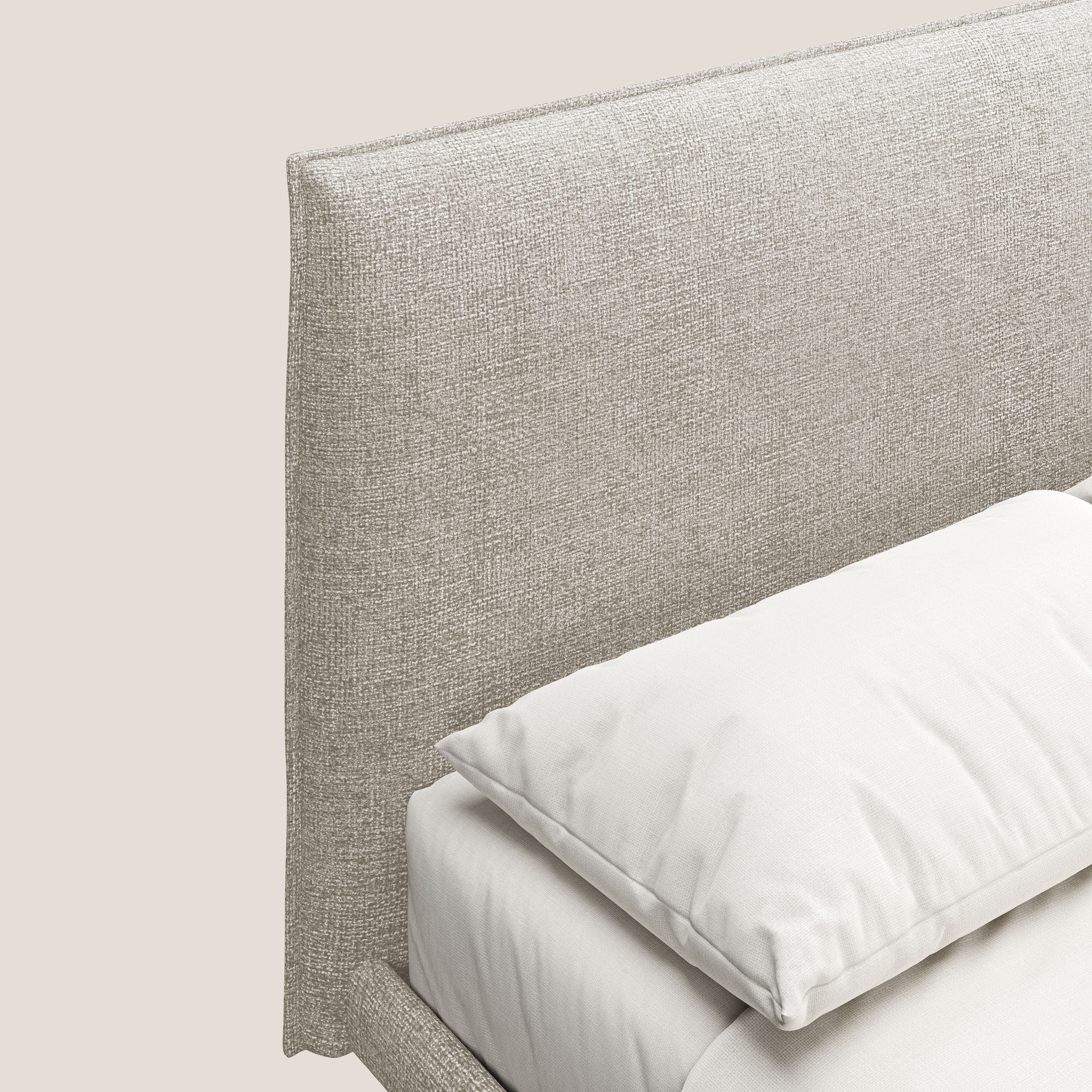 Theo lit moderne déhoussable avec pieds hauts en métal et tissu imperméable T10 crème - Image 5