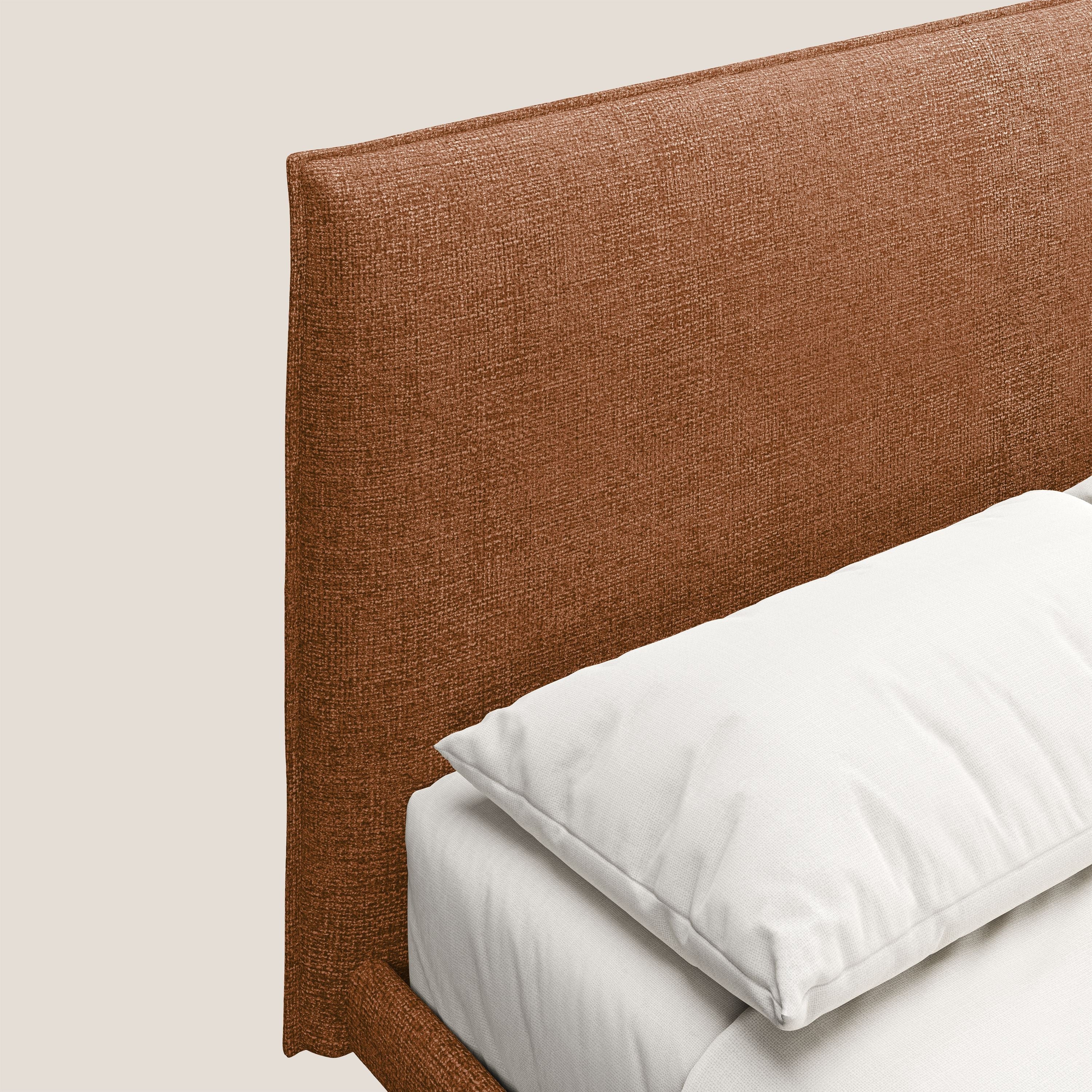 Theo lit moderne déhoussable avec pieds hauts en métal et tissu imperméable T10 orange - Image 5