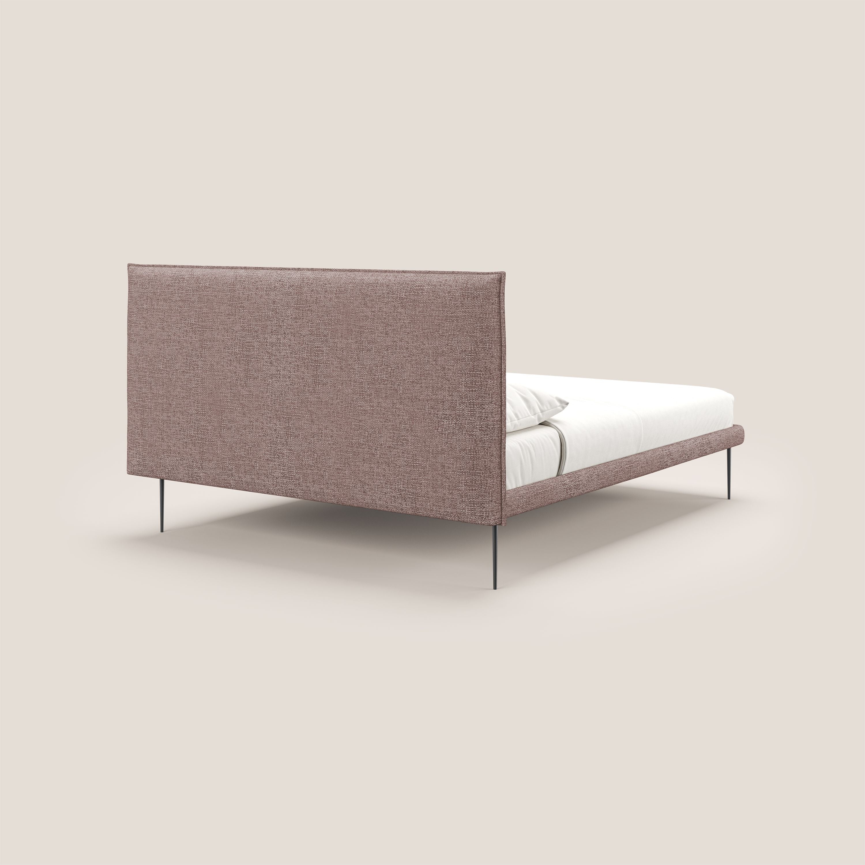 Theo lit moderne déhoussable avec pieds hauts en métal et tissu imperméable T10 rose - Image 4