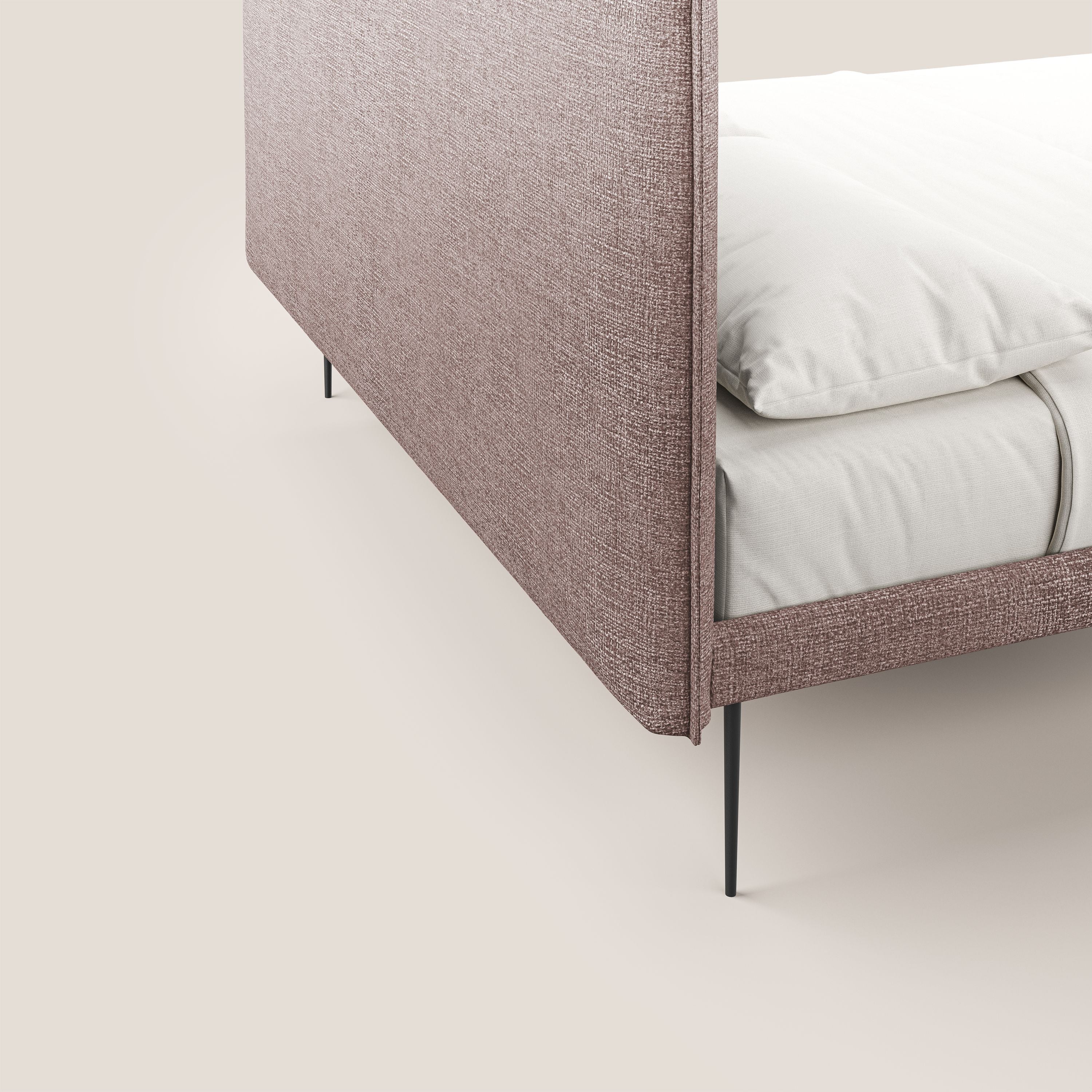 Theo lit moderne déhoussable avec pieds hauts en métal et tissu imperméable T10 rose - Image 6