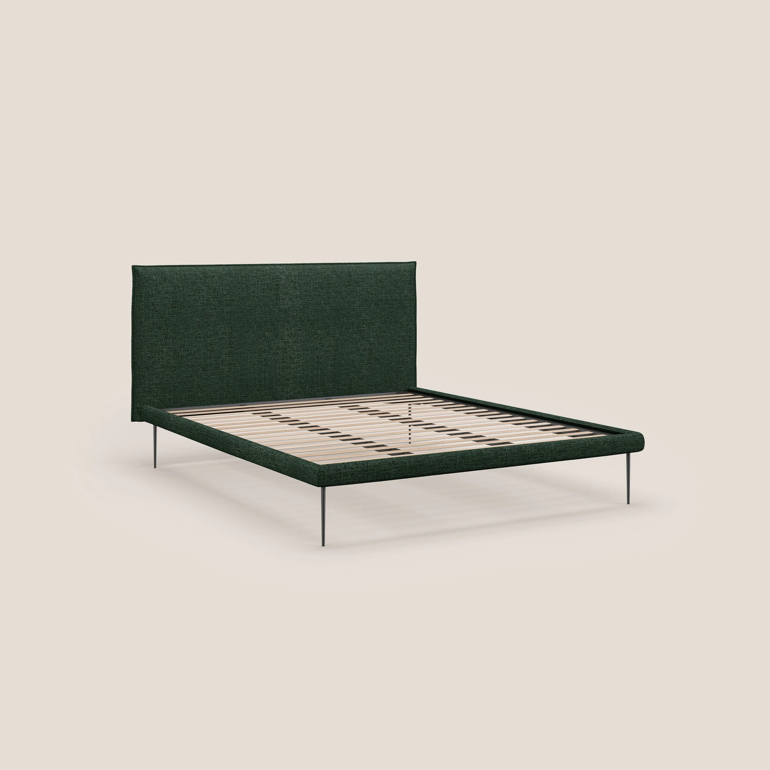 Theo lit moderne déhoussable avec pieds hauts en métal et tissu imperméable T10 vert - Image 7