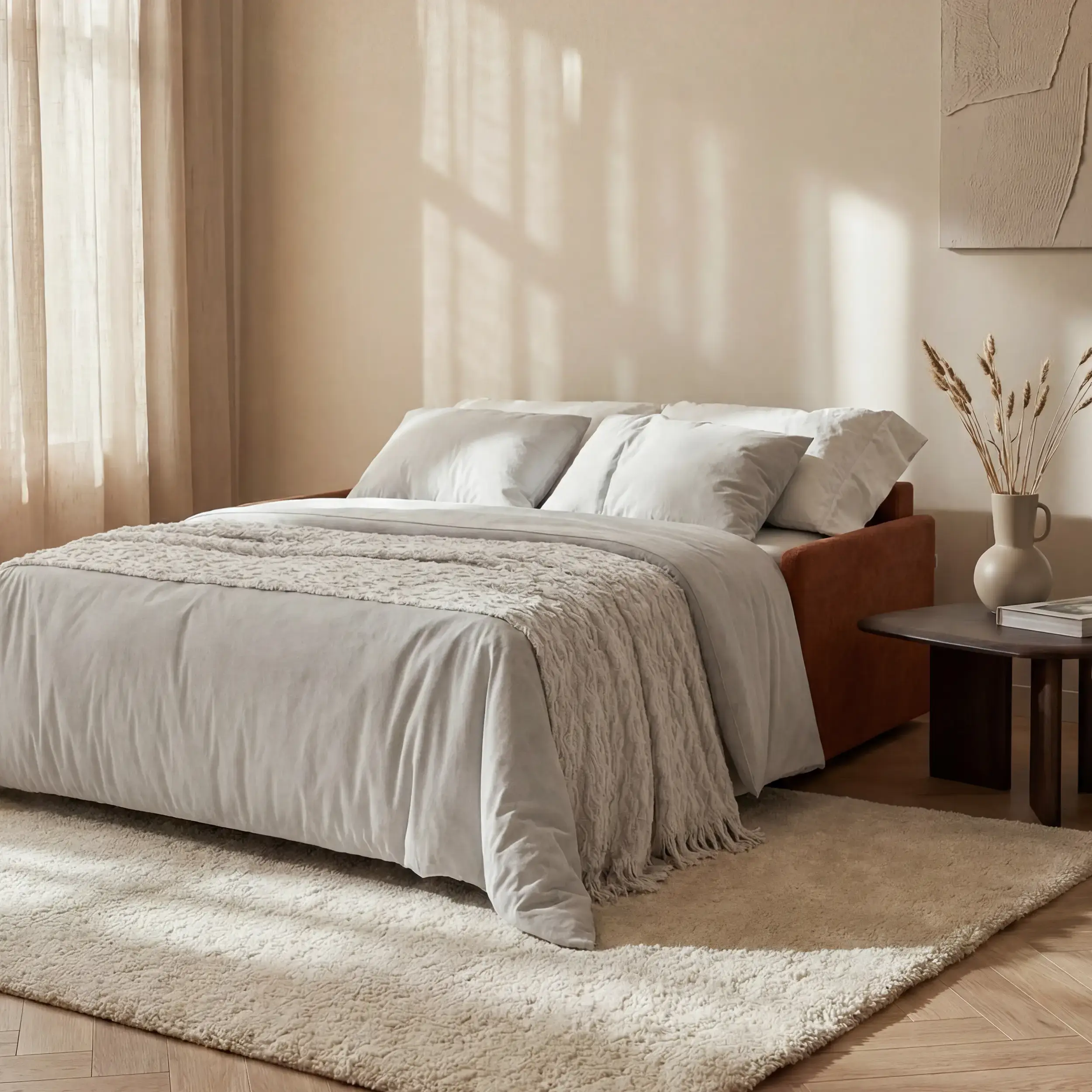 Tommy Canapé convertible 2 et 3 places - 100% déhoussable en tissu effet coton détachable T33 - Image 4