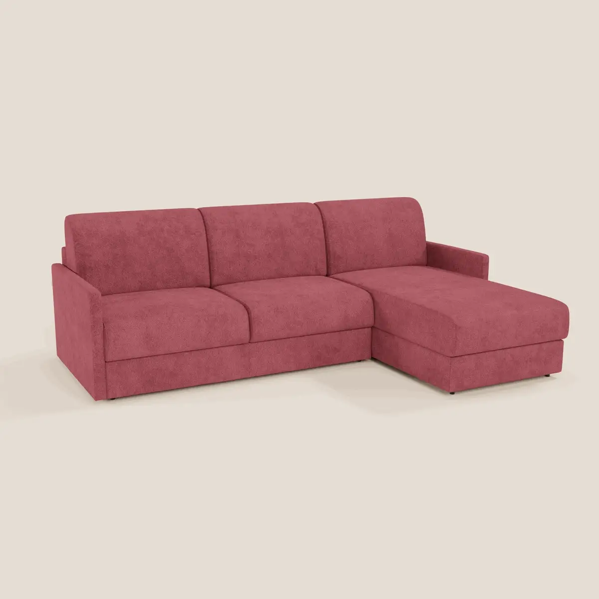 Tommy Canapé convertible avec méridienne coffre - design minimaliste et déhoussable en tissu détachable effet coton T33 - Image 100