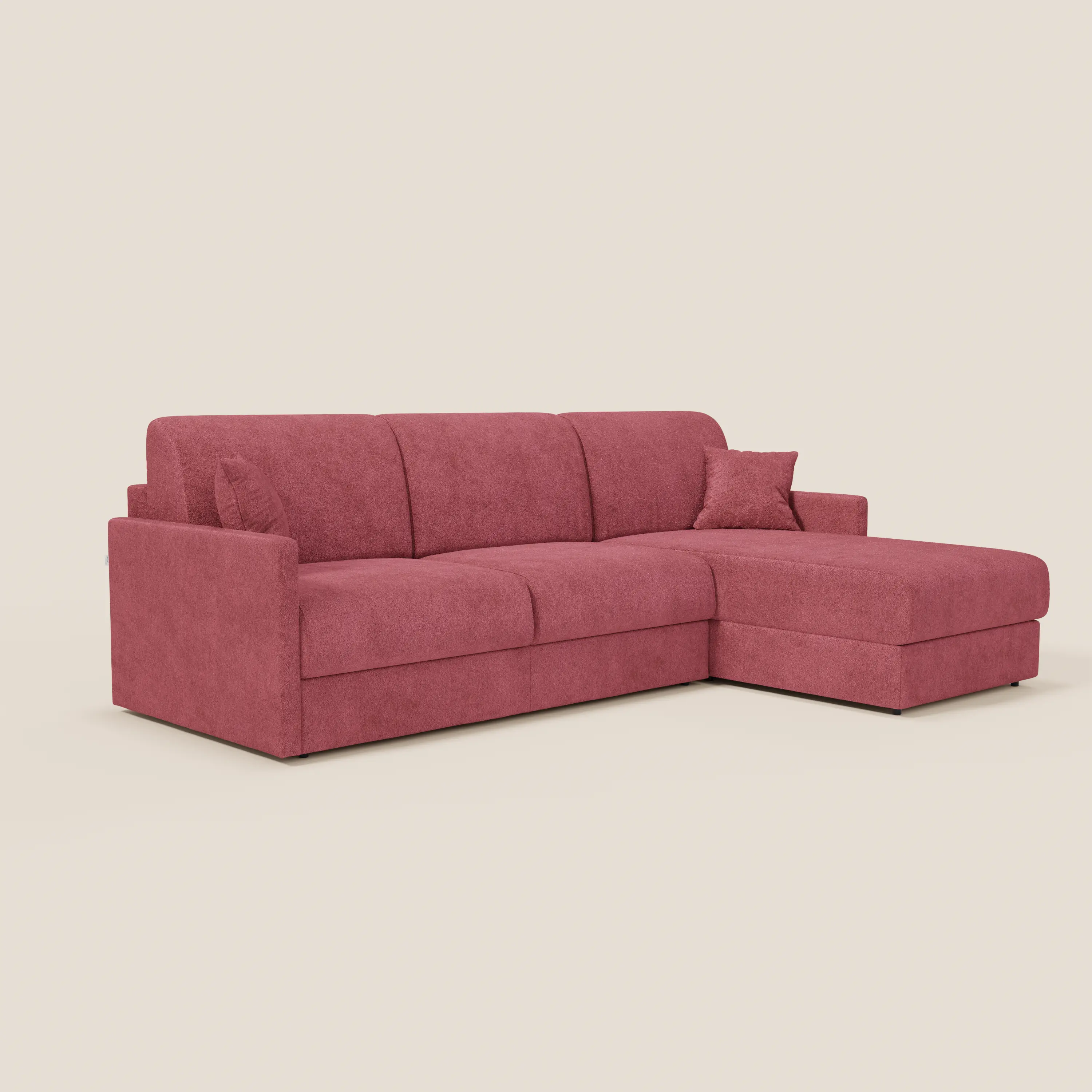Tommy Canapé convertible avec méridienne coffre - design minimaliste et déhoussable en tissu détachable effet coton T33 - Image 101