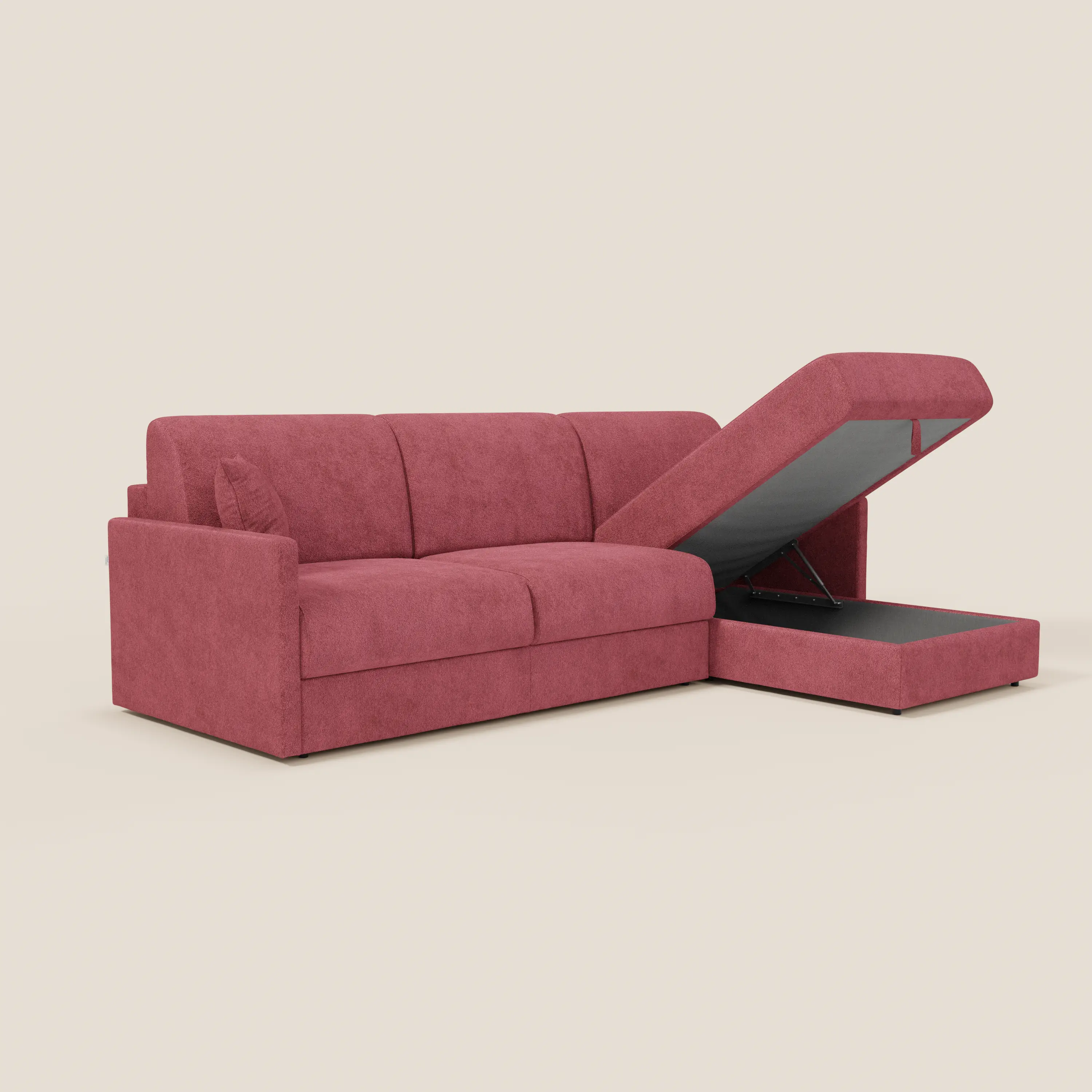 Tommy Canapé convertible avec méridienne coffre - design minimaliste et déhoussable en tissu détachable effet coton T33 - Image 106