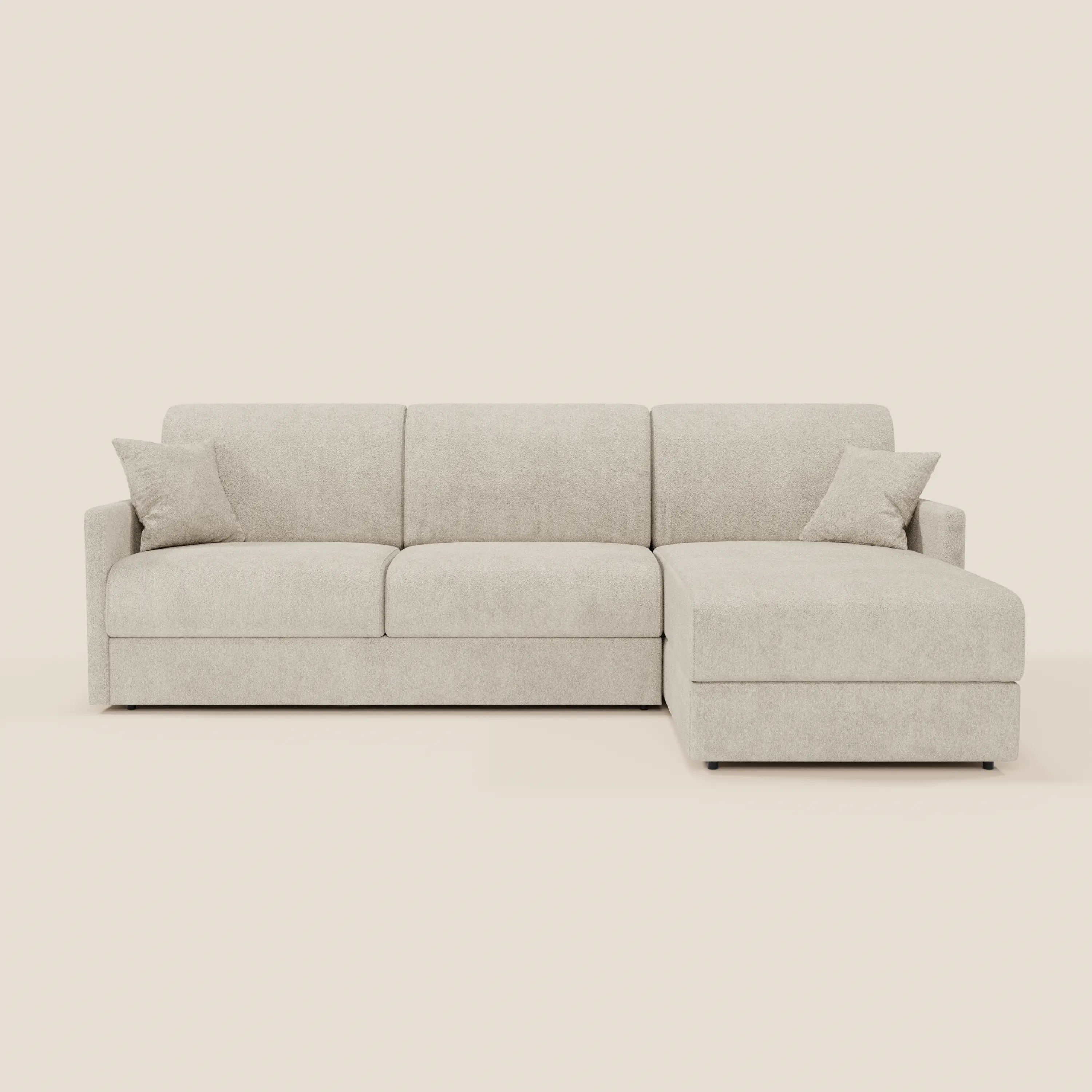 Tommy Canapé convertible avec méridienne coffre - design minimaliste et déhoussable en tissu détachable effet coton T33 - Image 115